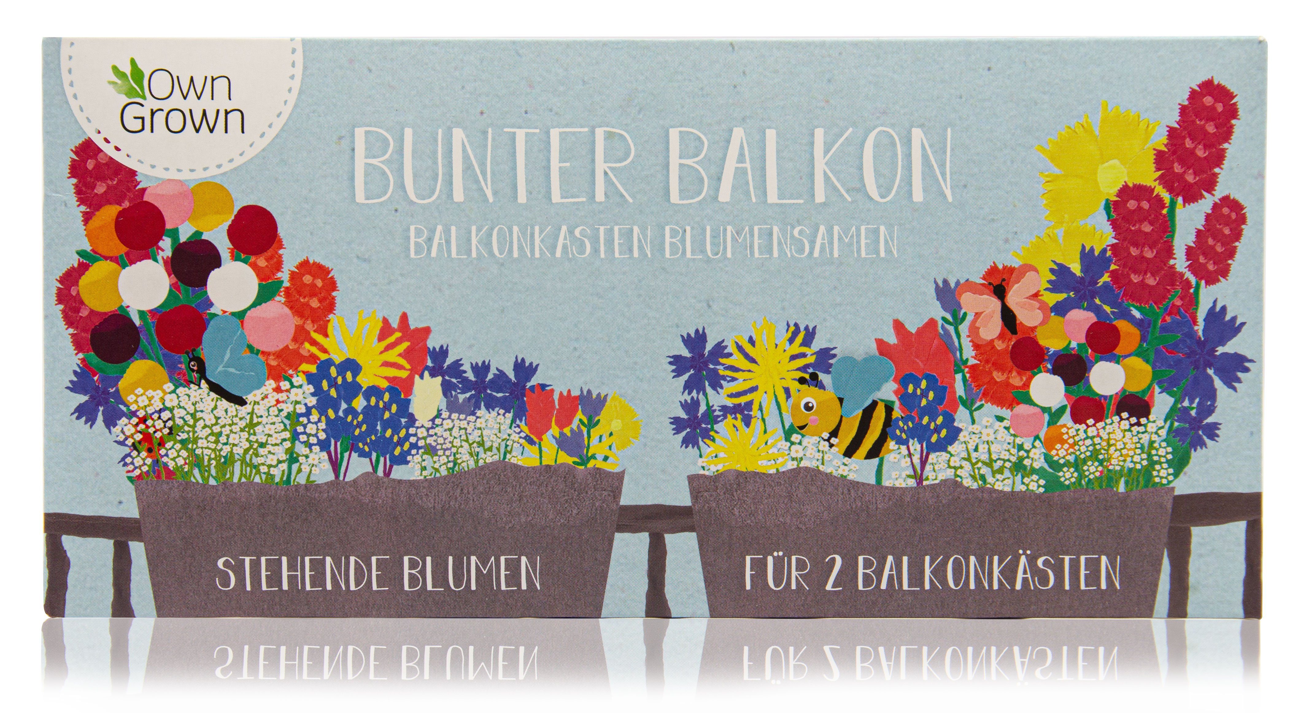 OwnGrown Blumenkasten »Bunter Balkon - Balkonkasten Blumensamen Mischung -  stehende Blumen für 2 Kästen« online kaufen | OTTO