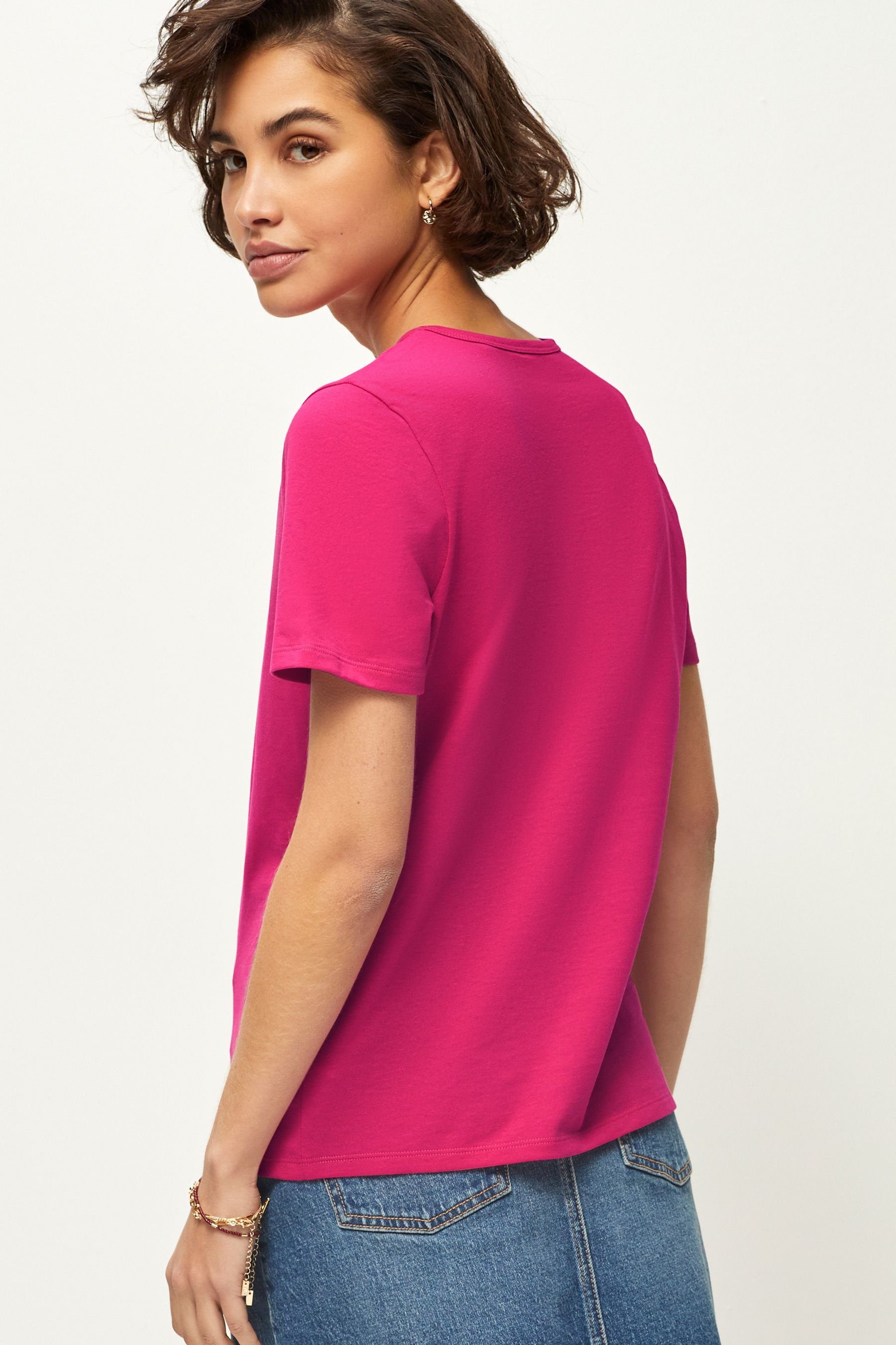 Next T-Shirt Everyday Kurzarm-T-Shirt mit Rundhalsausschnitt (1-tlg)