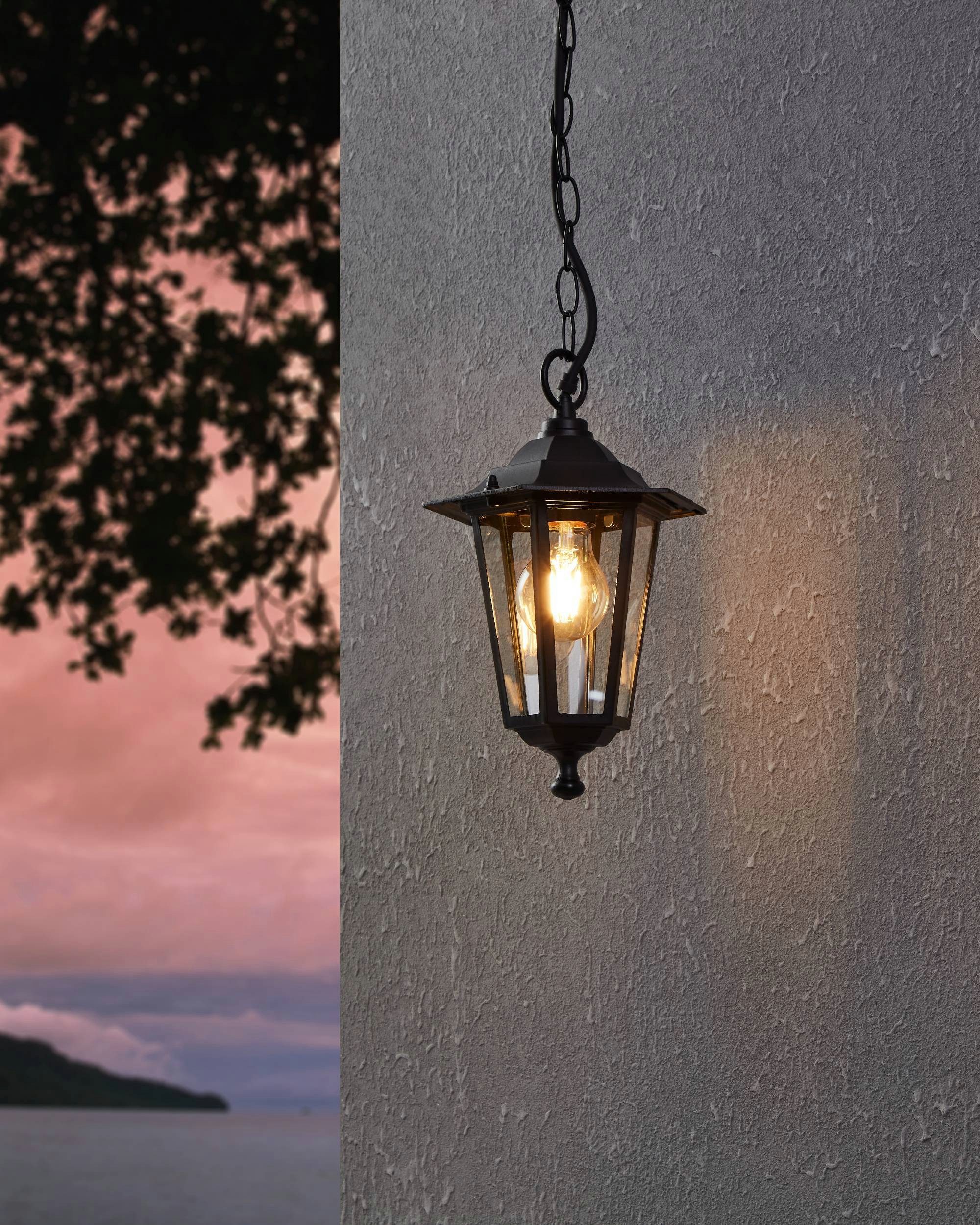 EGLO Hängeleuchte LATERNA 4 Hängelampe schwarz, für Außenbereich, spritzwas günstig online kaufen