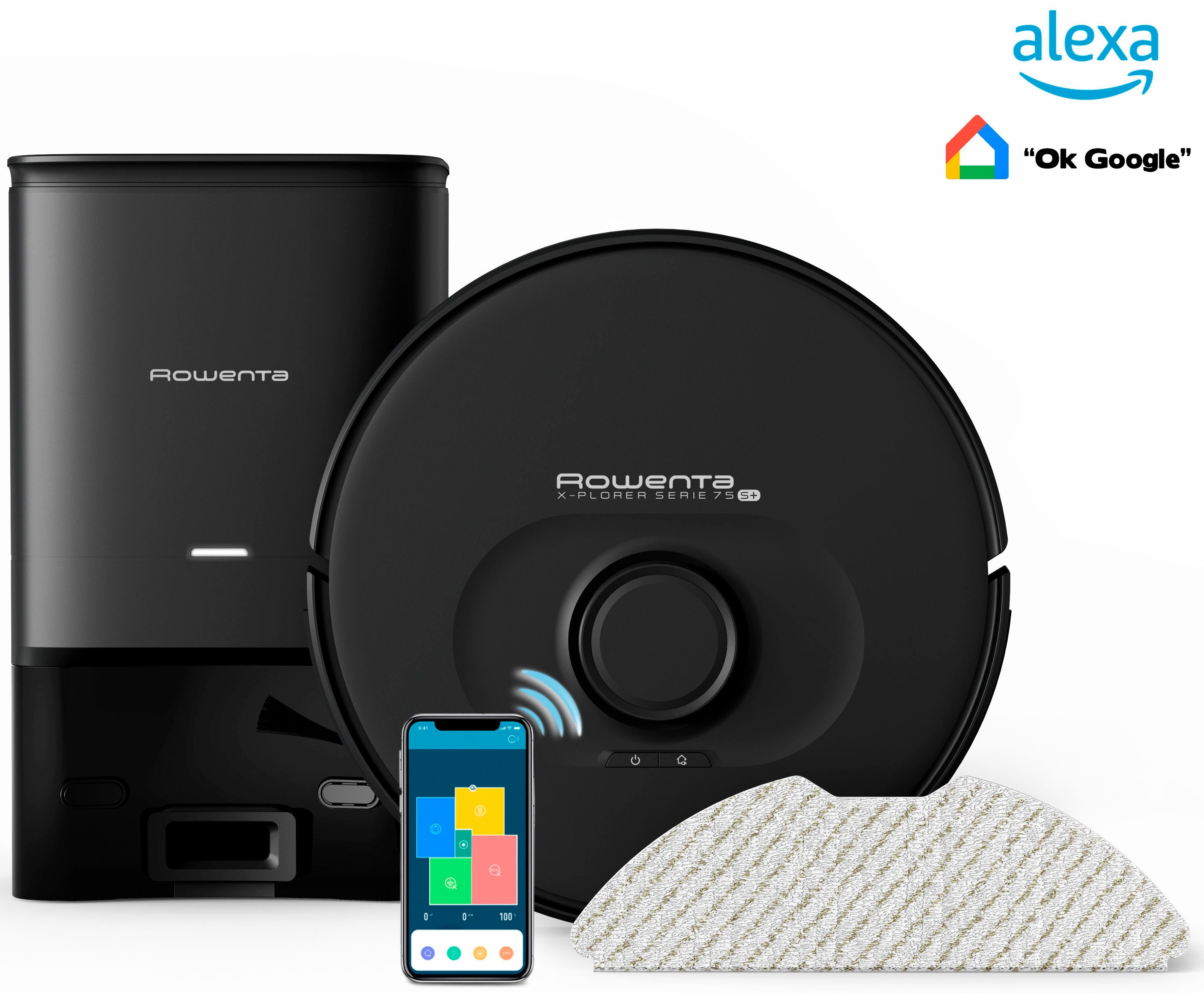Saugroboter mit Wischfunktion und AbsaugstationX-Plorer Serie 75+, 4in1