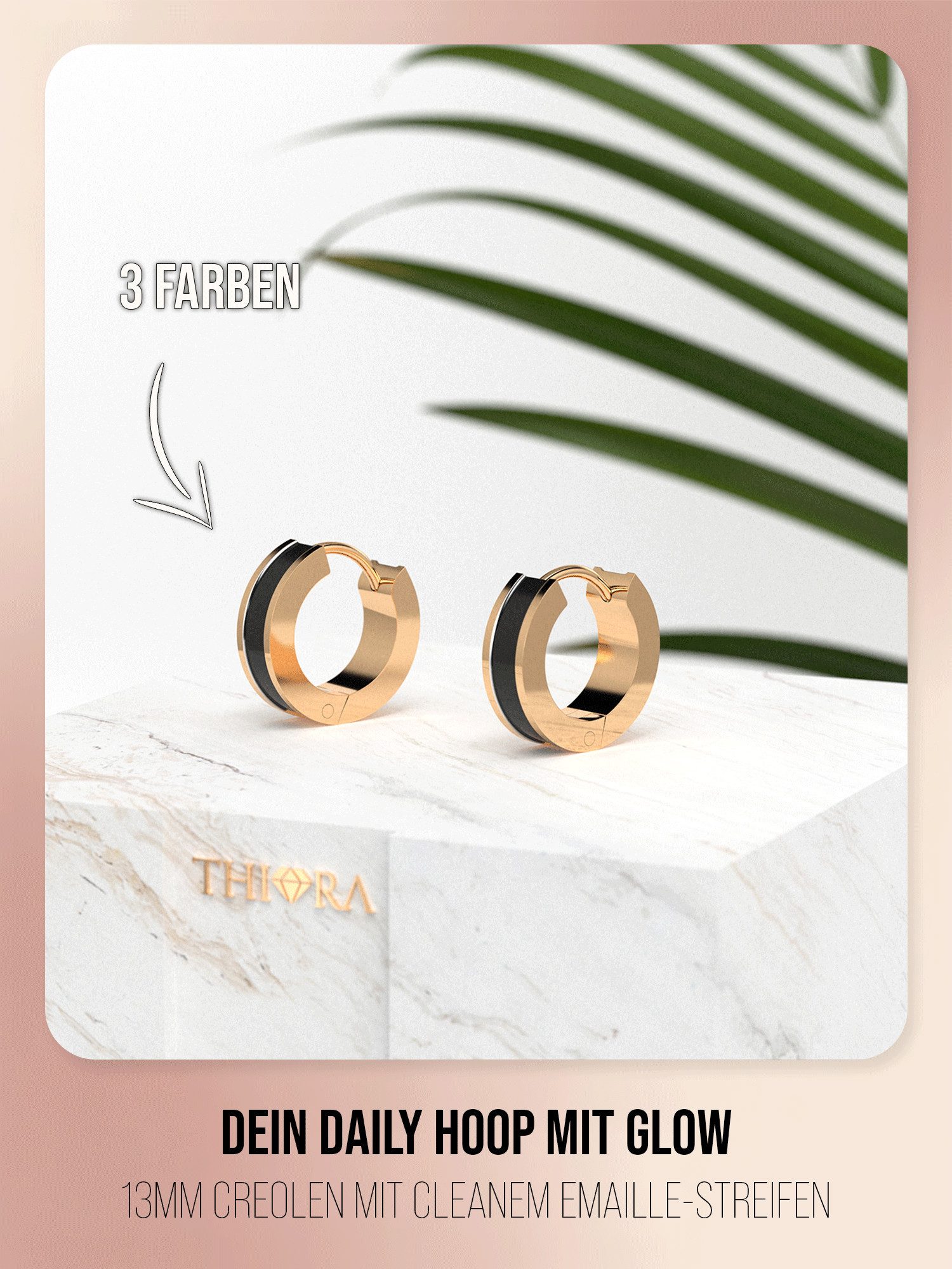 THIORA Paar Creolen Seychelles Secret, Wasserfest