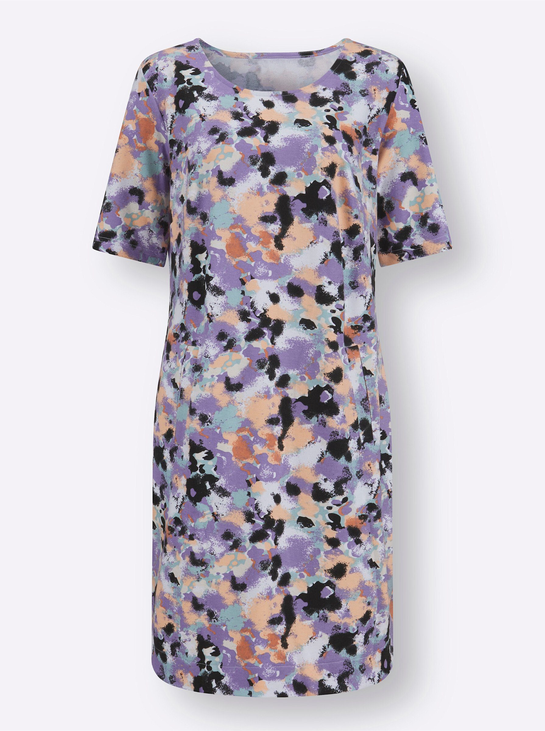 Jerseykleid Sweatkleid Kurzarm