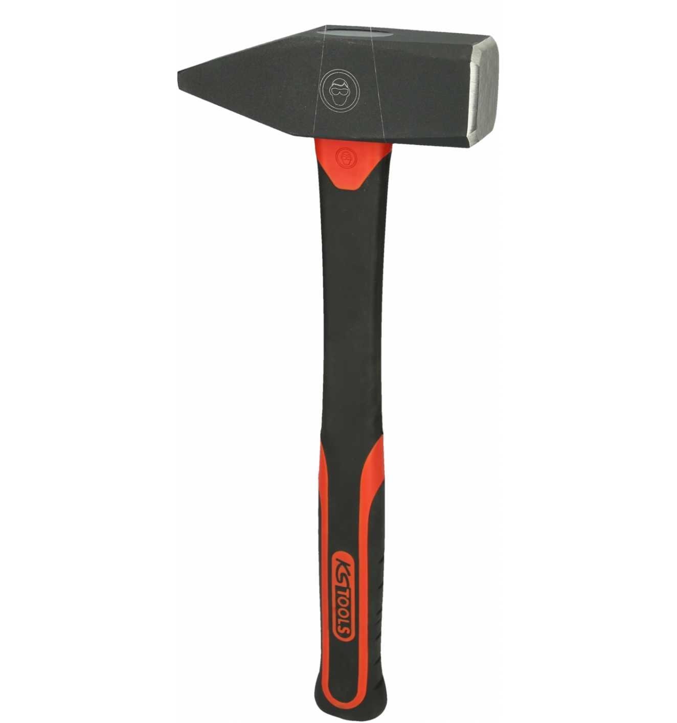 KS Tools Hammer mit Fiberglasstiel, 2000 g