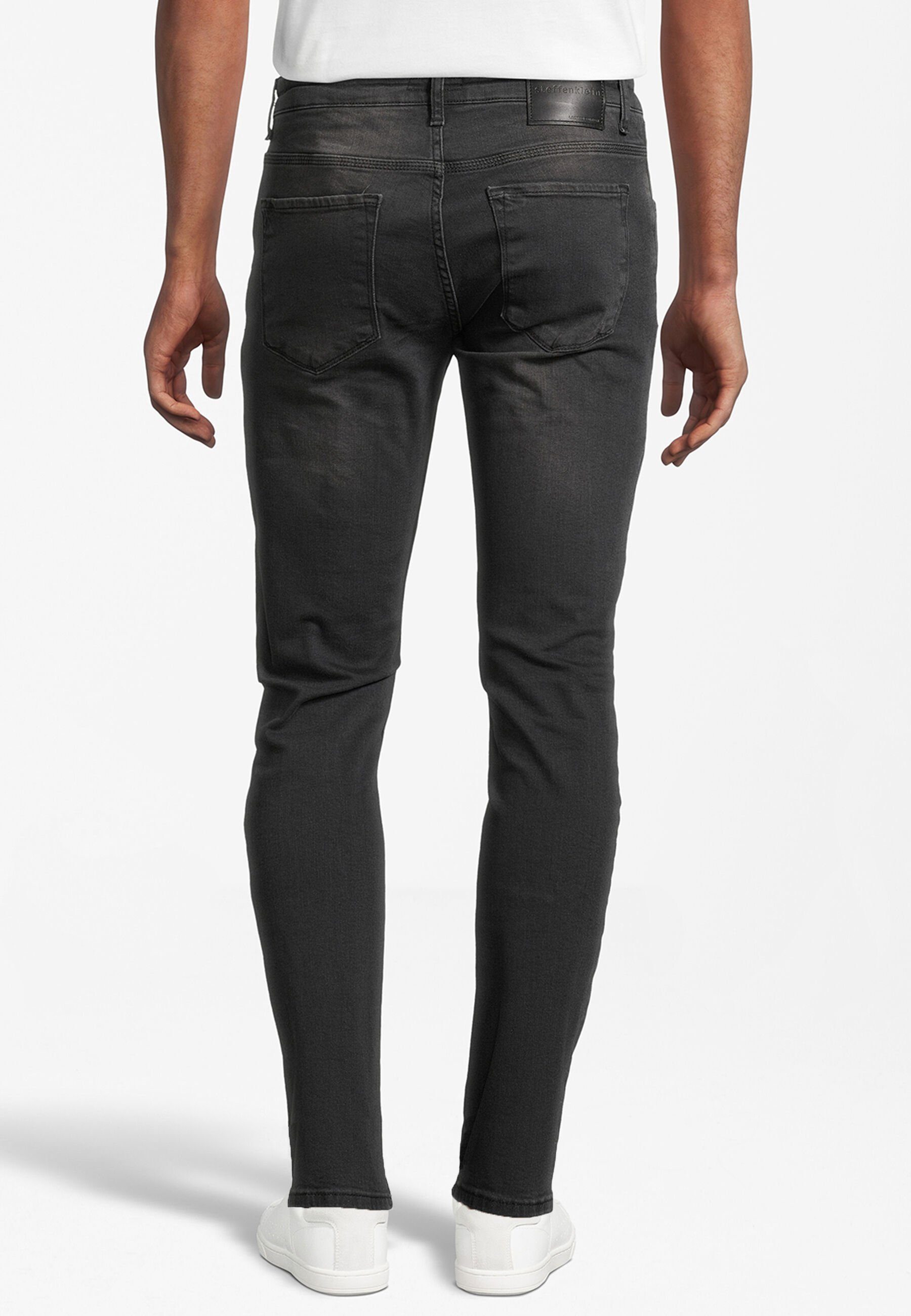SteffenKlein Slim-fit-Jeans black denim