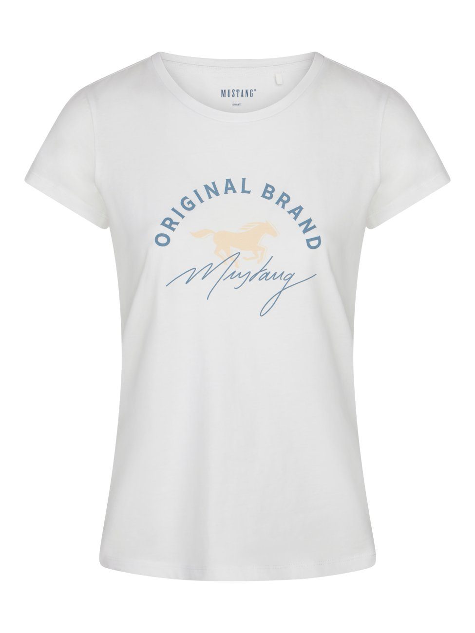 MUSTANG T-Shirt Damen Logo Printshirt Alexia günstig online kaufen