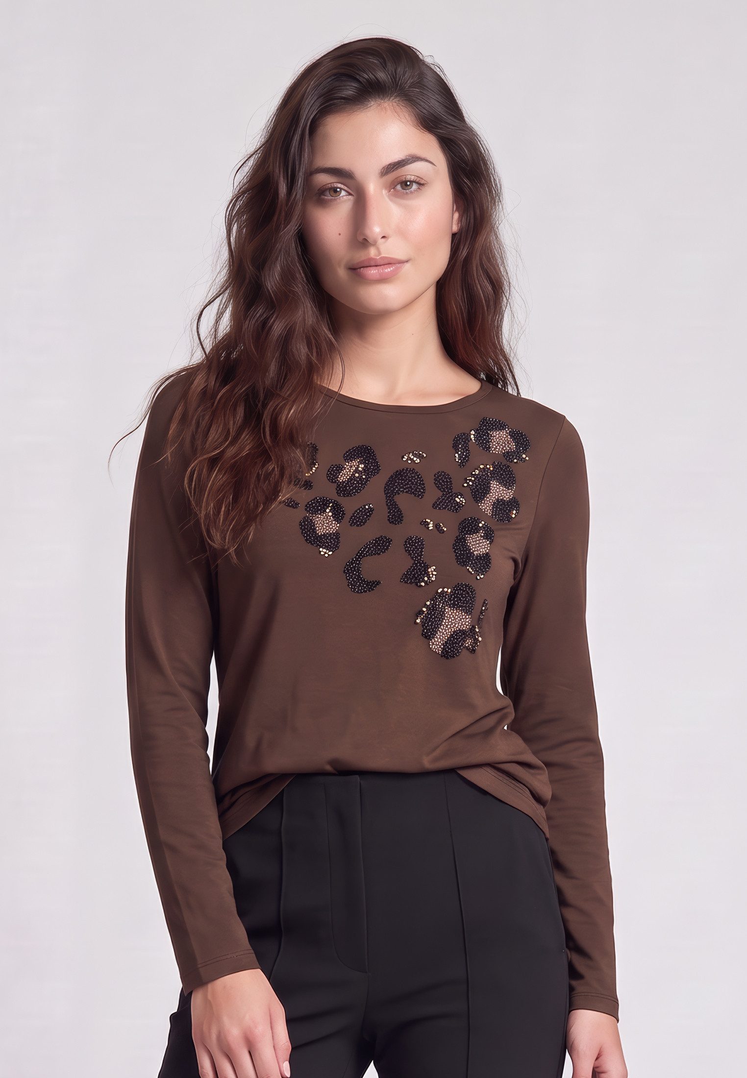 MARC AUREL Shirtbluse mit Leo Print