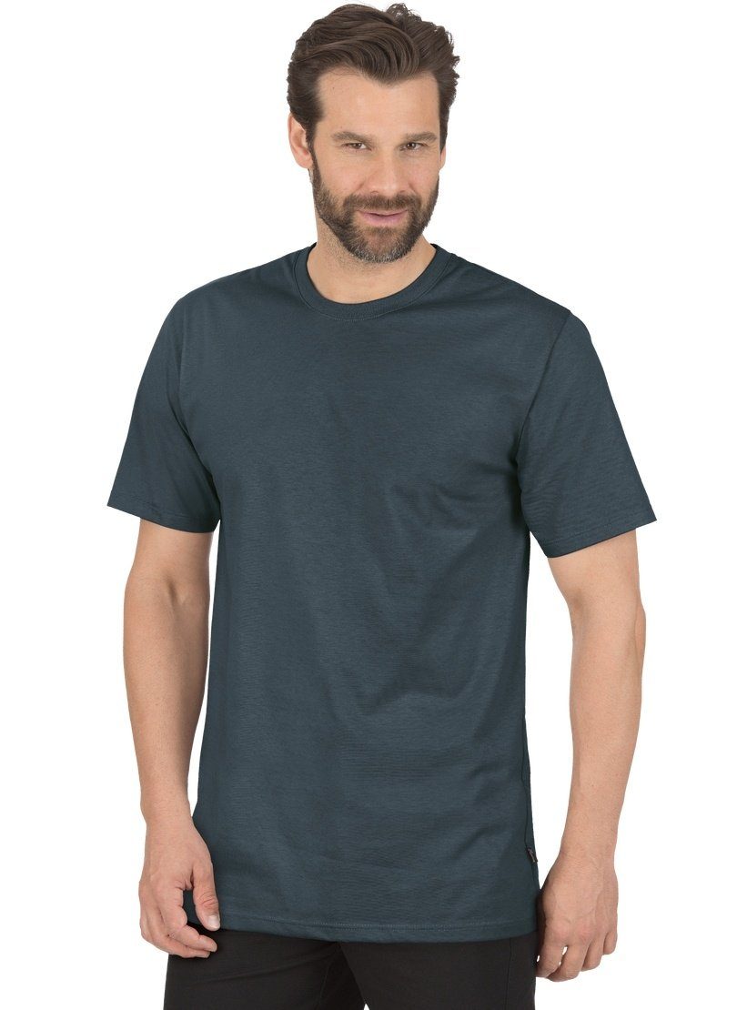 Trigema T-Shirt TRIGEMA T-Shirt aus 100% Baumwolle anthrazit