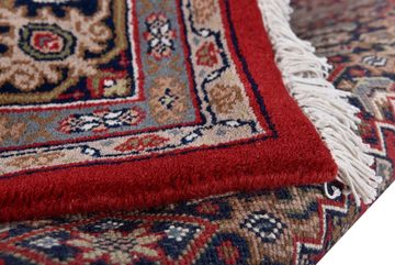 Orientteppich Benares Bidjar, THEKO, rund, Höhe: 12 mm, reine Wolle, handgeknüpft, mit Fransen