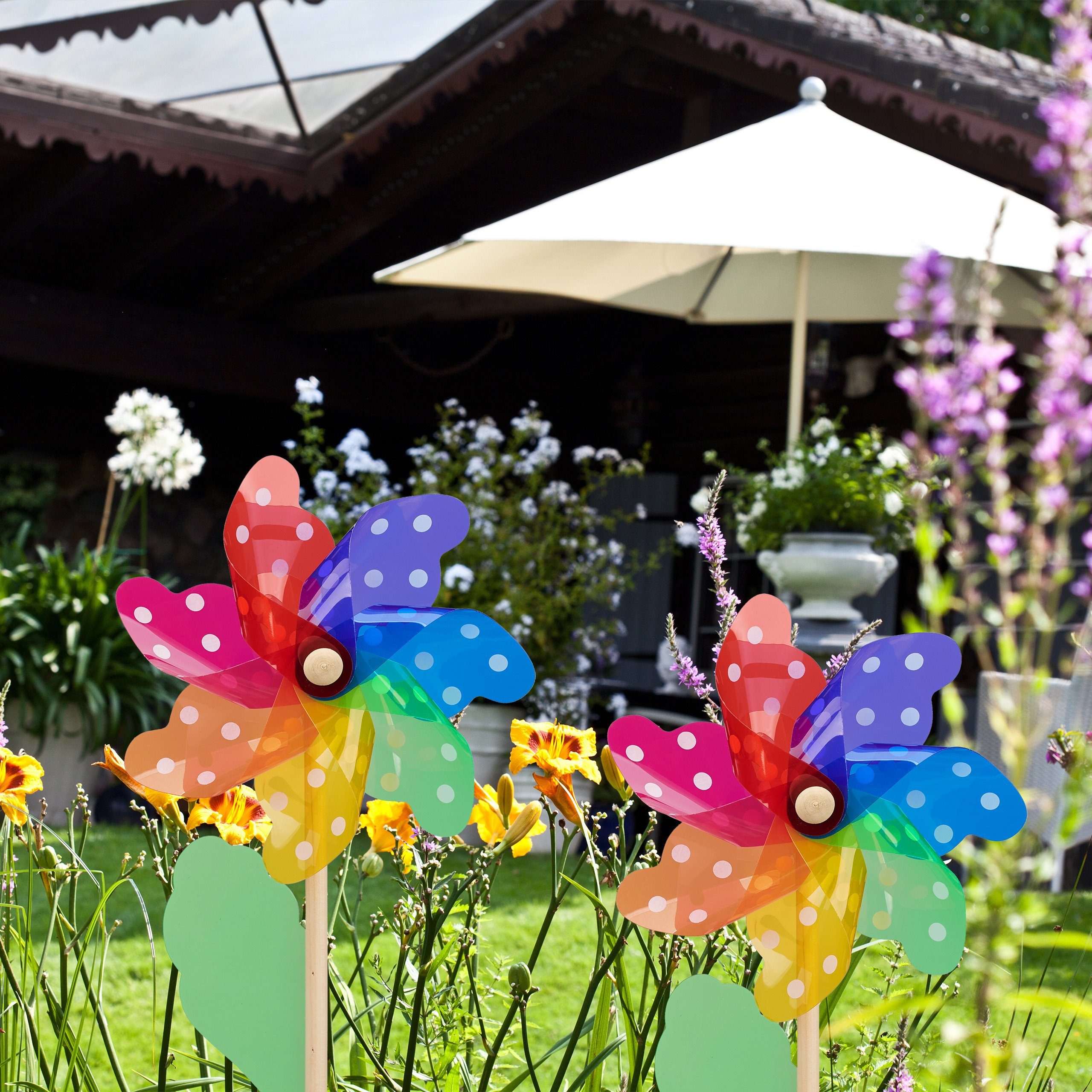 relaxdays Deko-Windrad 2er Set Windrad günstig online kaufen