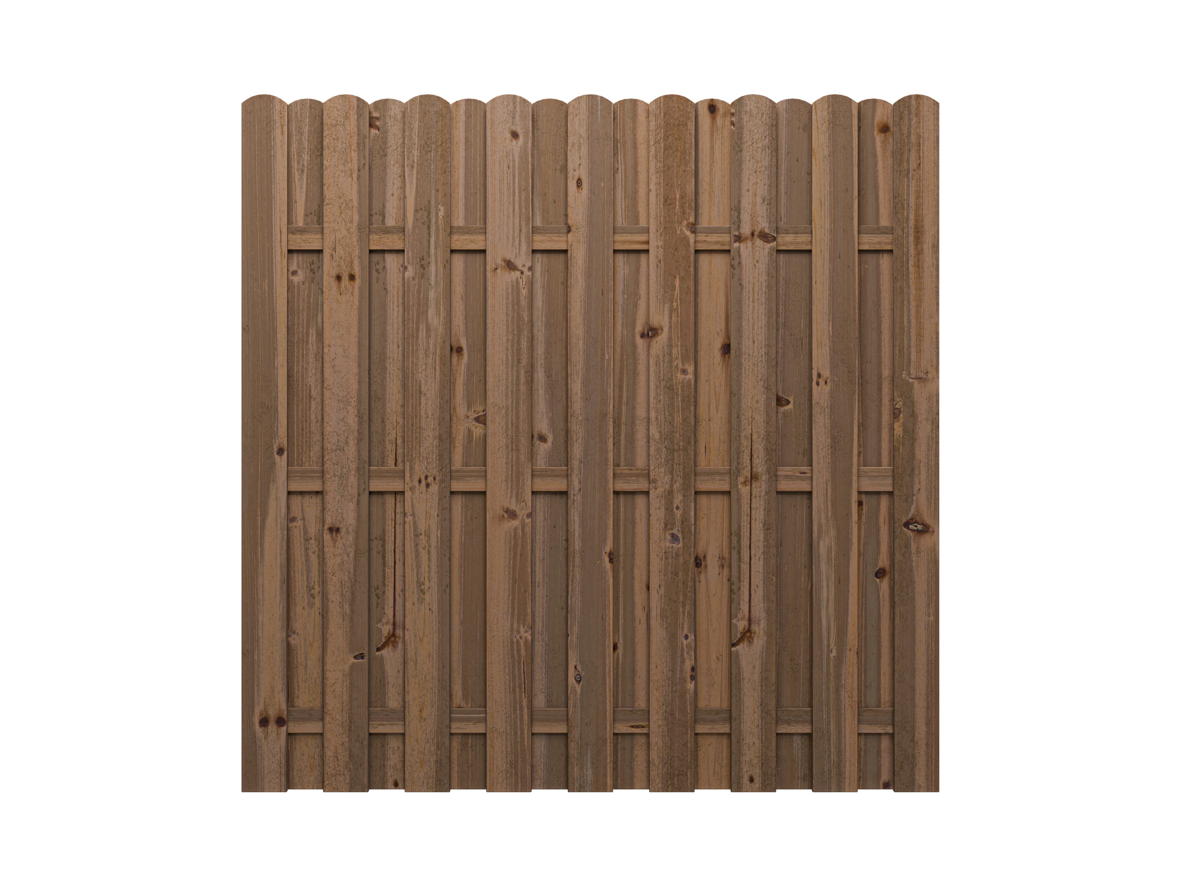 Woodtex Sichtschutzelement WOODTEX Holz Sichtschutzzaun Nadelholz Braun blickdicht