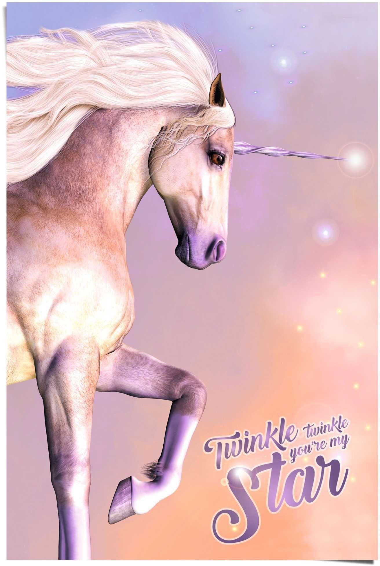 Reinders! Poster Poster Einhorn Glitzer, Einhorn (1 St)