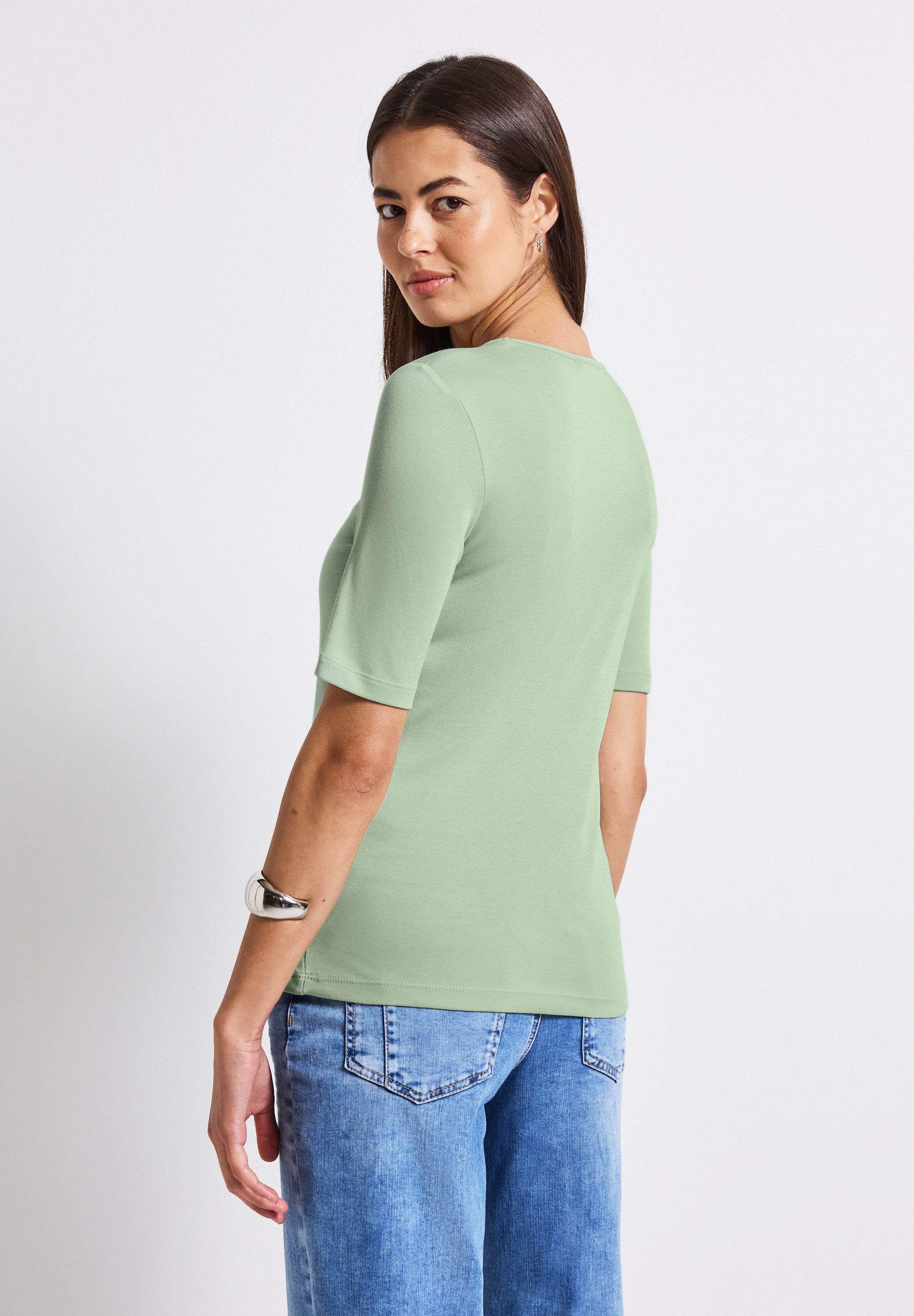 STREET ONE T-Shirt im soften Baumwoll-Mix günstig online kaufen