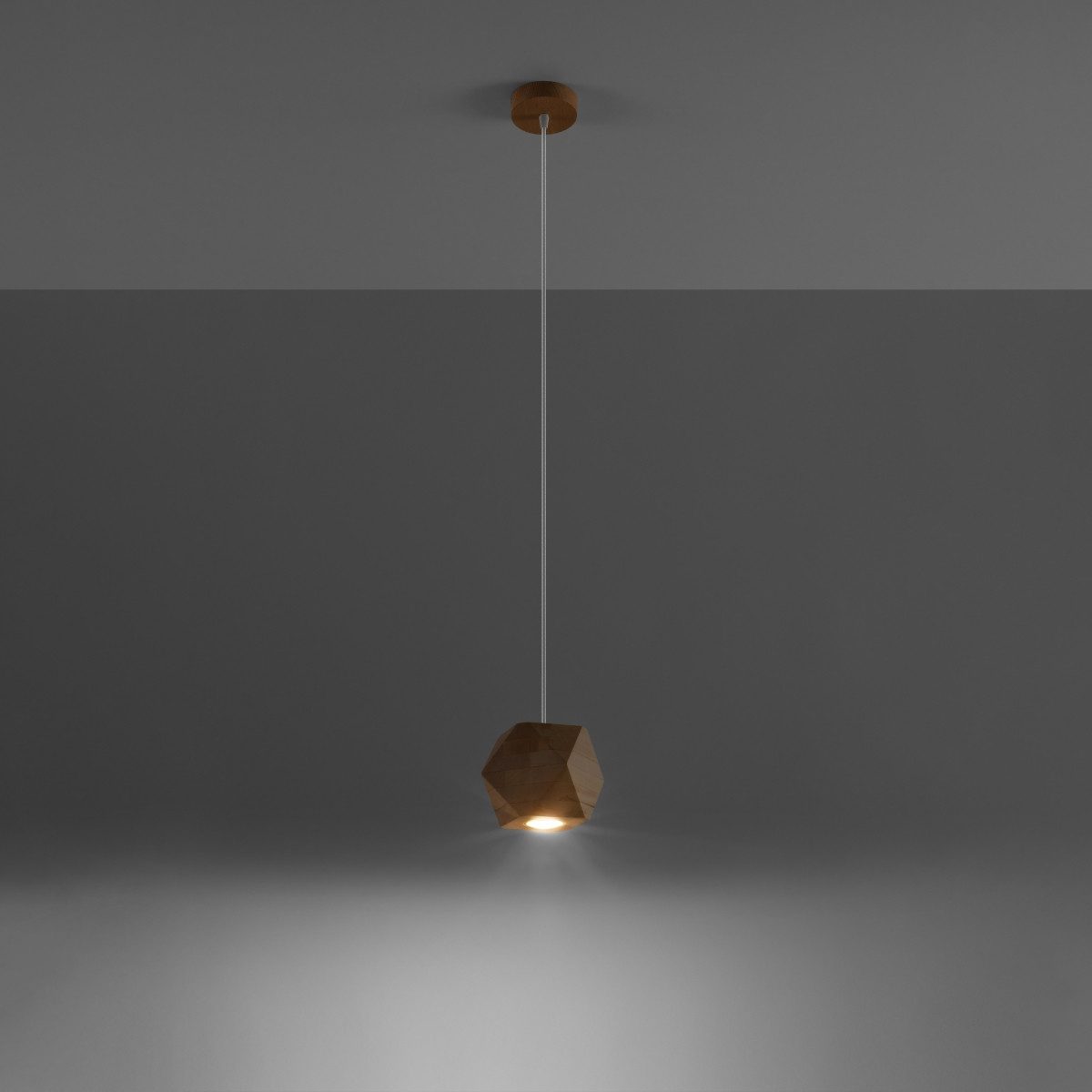 SOLLUX lighting Hängeleuchte Hängeleuchte Woody Naturholz, Nicht enthalten