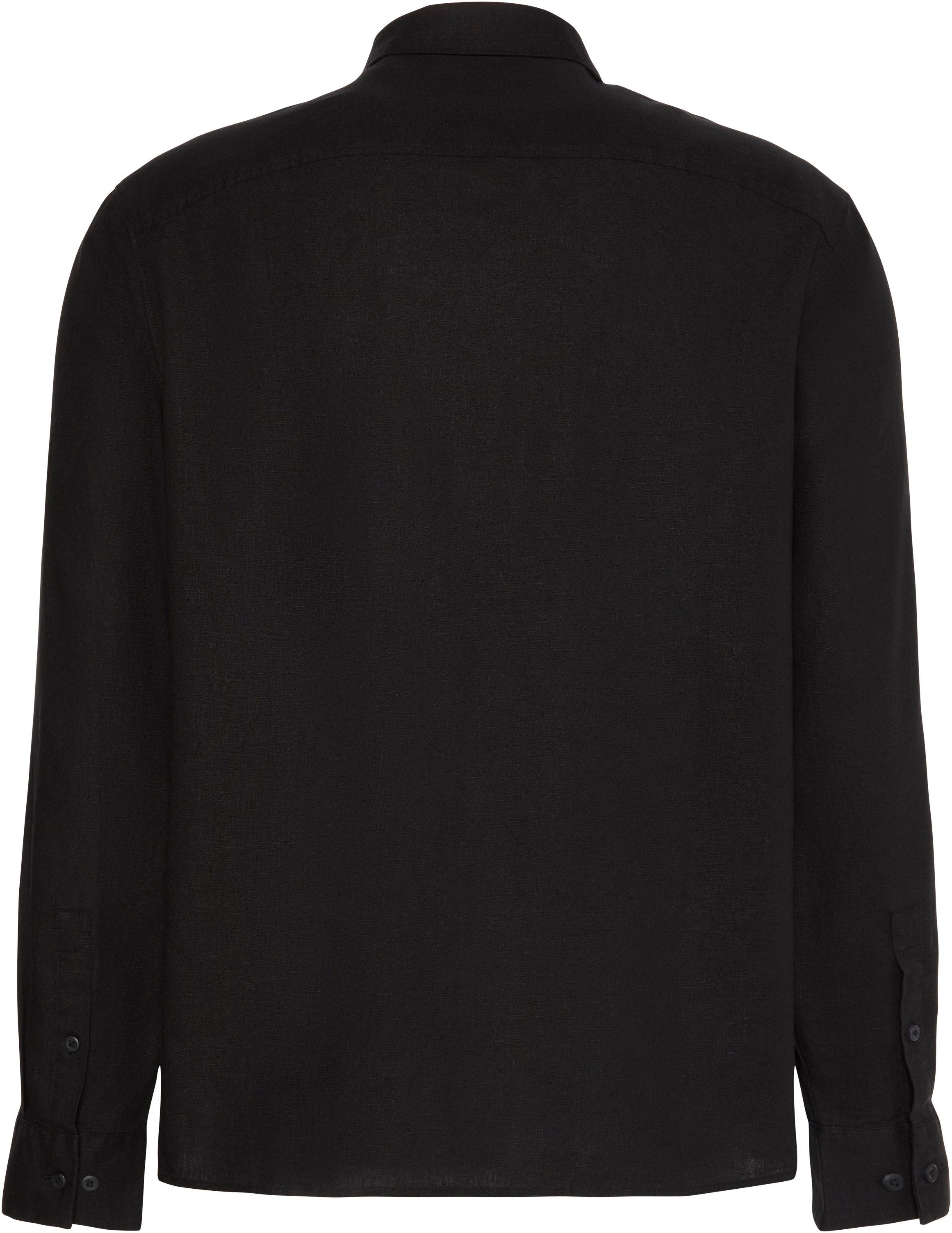 Calvin Klein Leinenhemd SOLID LINEN CLASSIC Kentkragen, Regular Fit, Leinen-Viskosemix