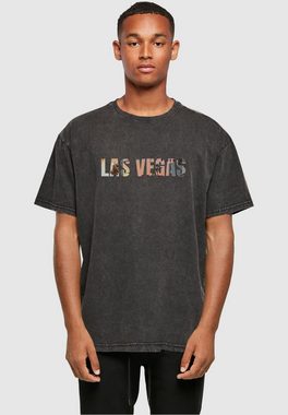 Merchcode T-Shirt Merchcode Herren Las Vegas X Acid Washed Heavy Oversize Tee (1-tlg)