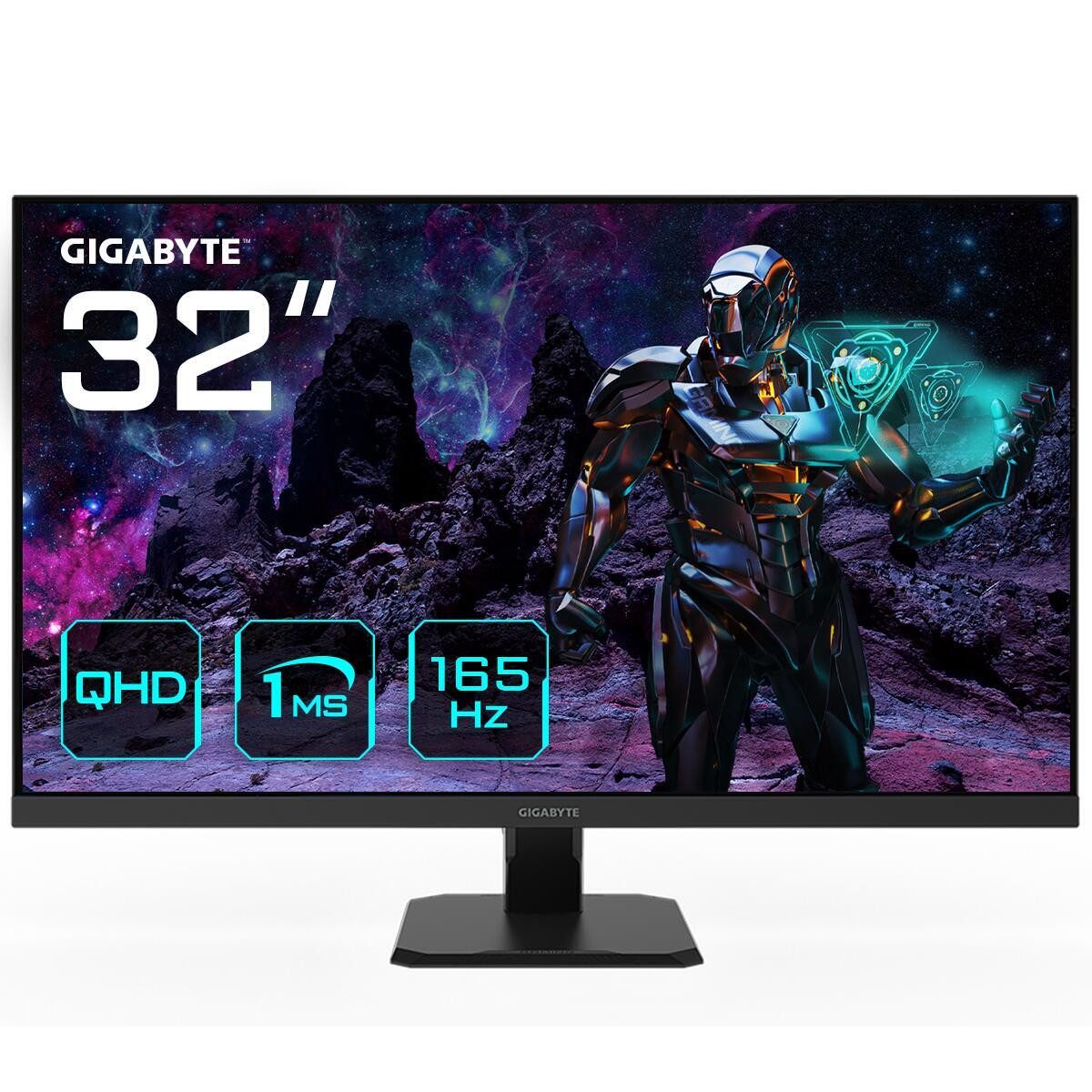 Gigabyte GIGABYTE GS32Q Gaming-LED-Monitor (2560 x 1440, 1 ms Reaktionszeit, 165 Hz, SuperSpeed IPS)