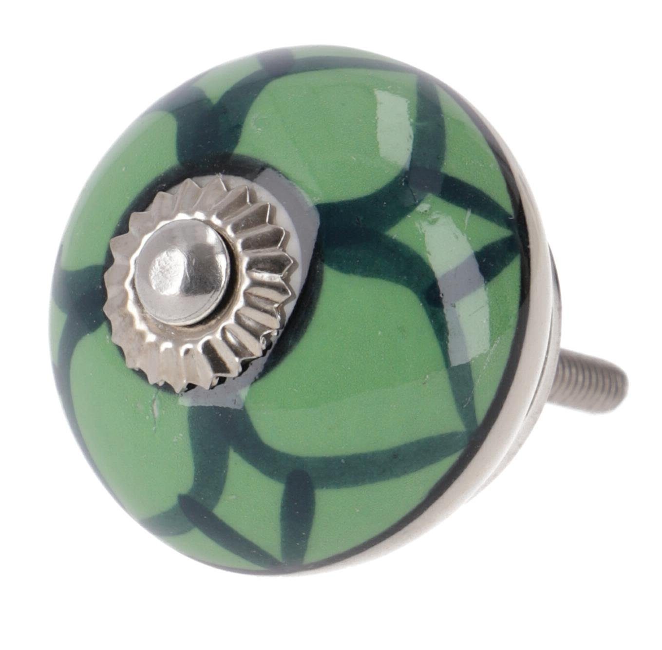 Guru-Shop Möbelknopf 12`er Set Keramik Möbelknopf, Möbelknauf..