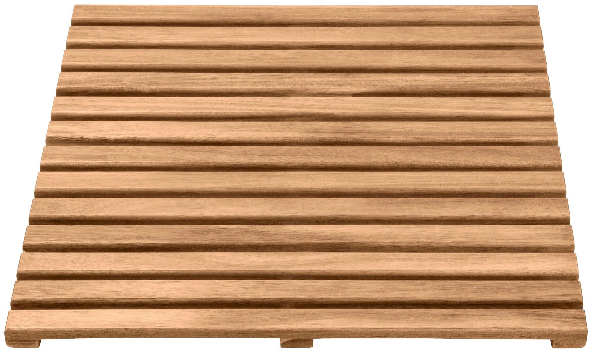 WENKO Saunabodenrost Acacia, Höhe 25 mm, rechteckig, BxL: 55 x 85 cm