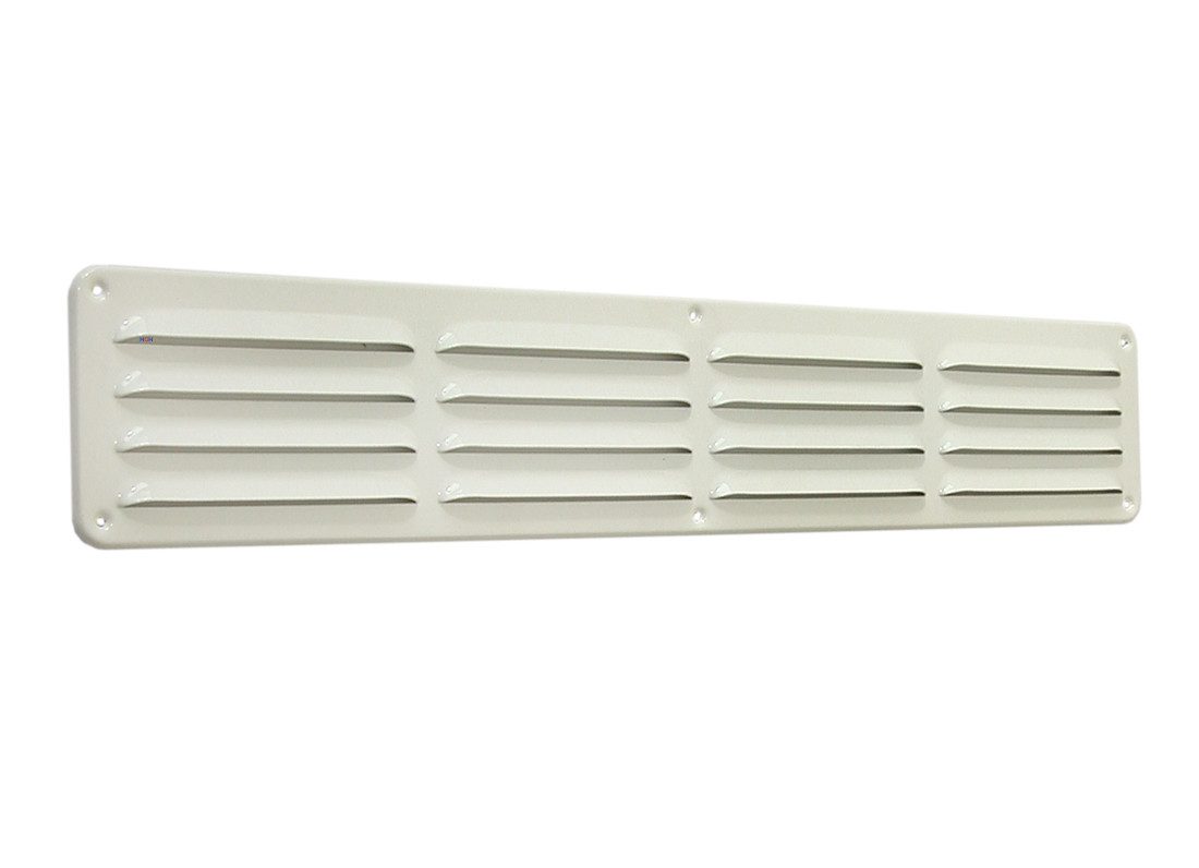 30 cm x 20 cm Weißes Lüftungsgitter mit Insektengitter - Innen- und