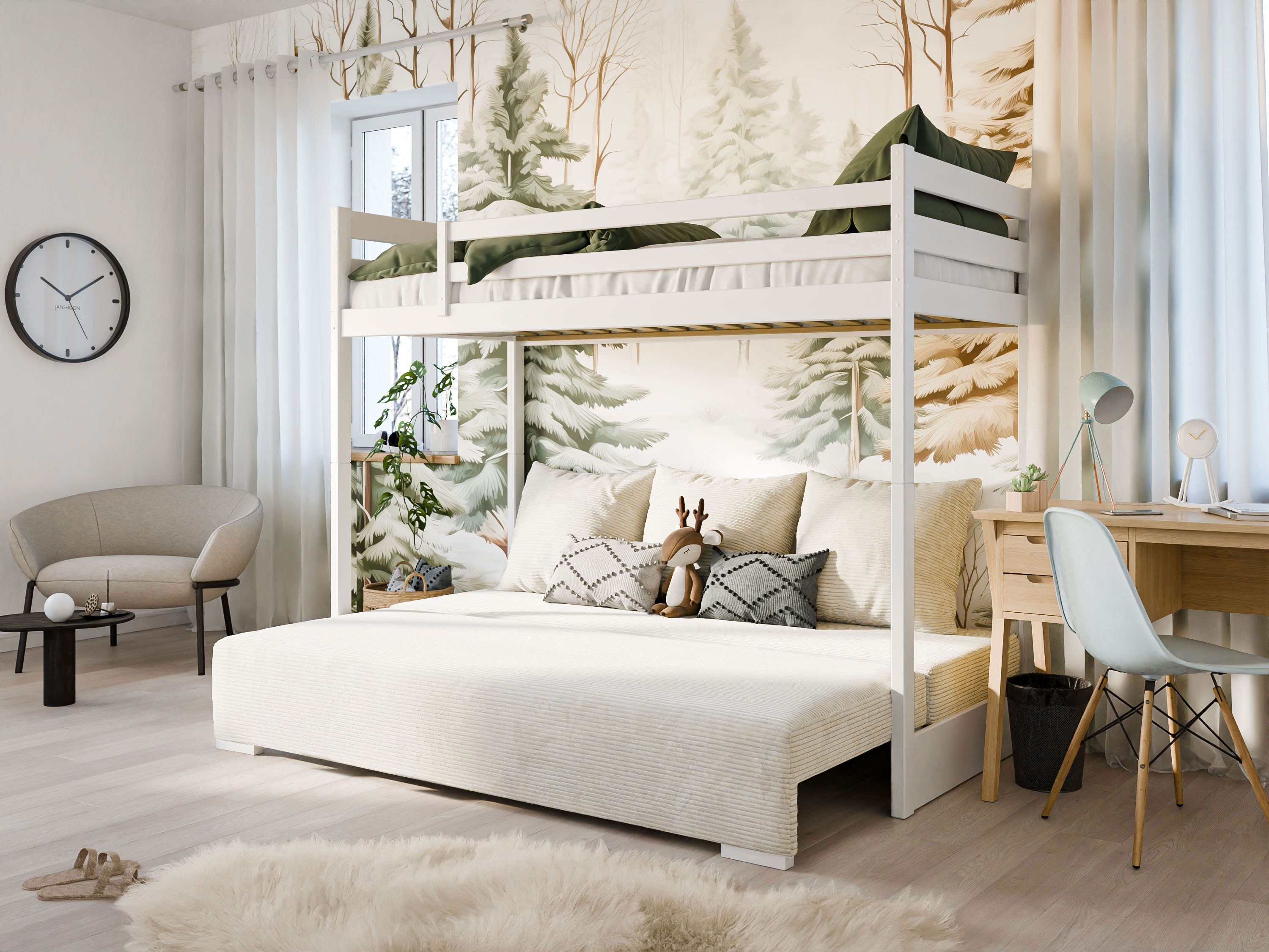 Kids Collective Hochbett 90x200 cm mit günstig online kaufen