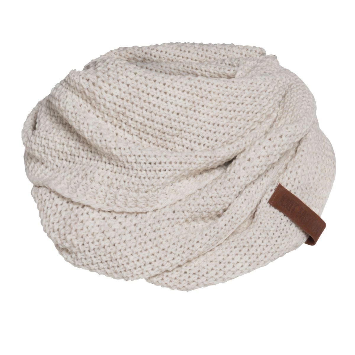 Knit Factory Schal Tuch Strickschal Glatt Size (1-St), Strickware Coco Schals One Schal Beige, Umhängetuch