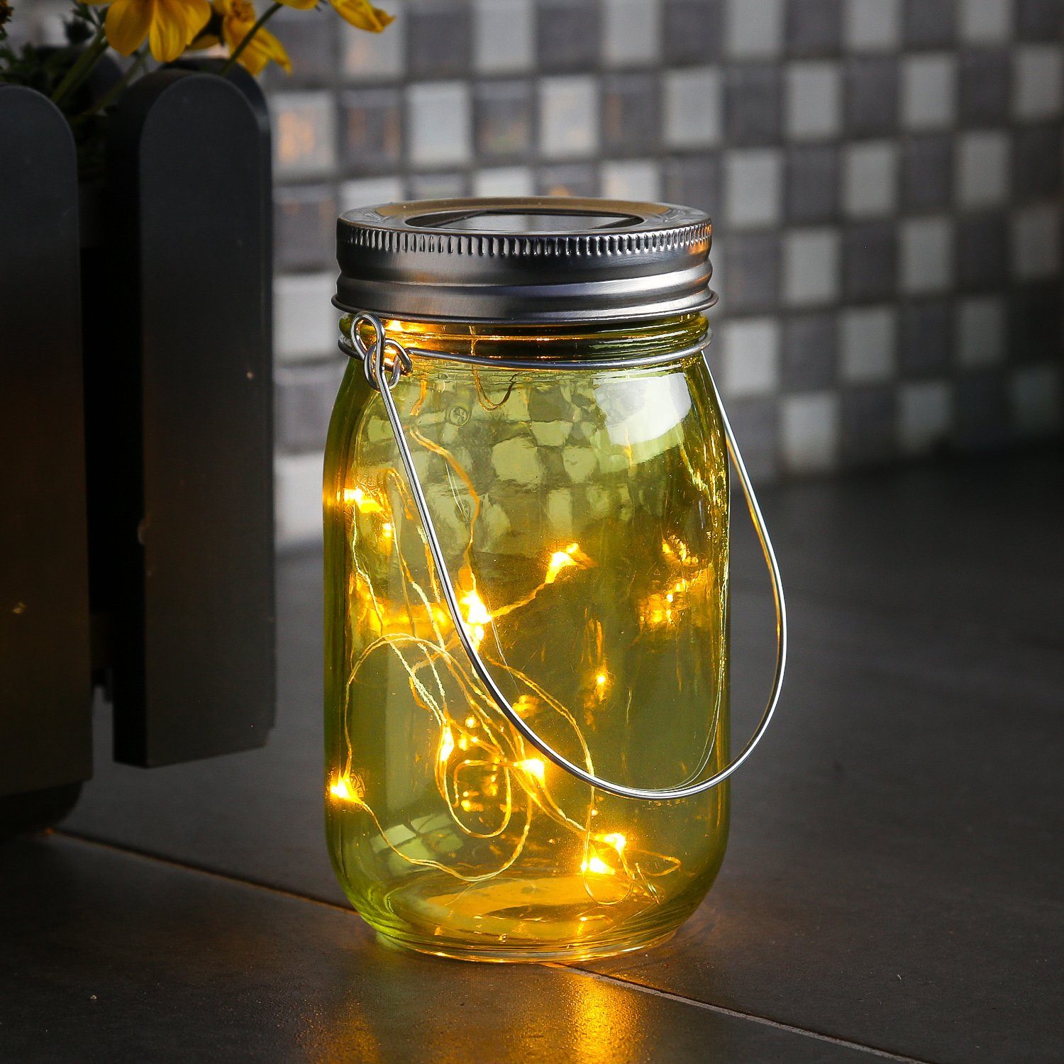 MARELIDA LED Solarleuchte LED Solarglas Windlicht günstig online kaufen