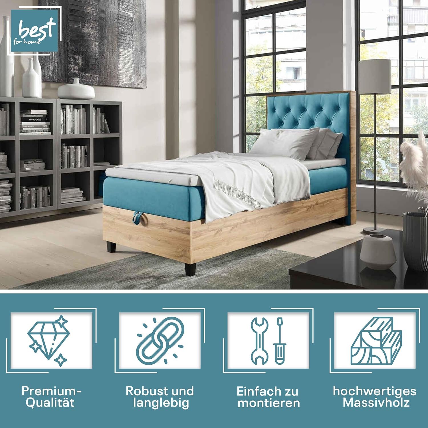 Best for Home Boxspringbett mit Bettkasten günstig online kaufen