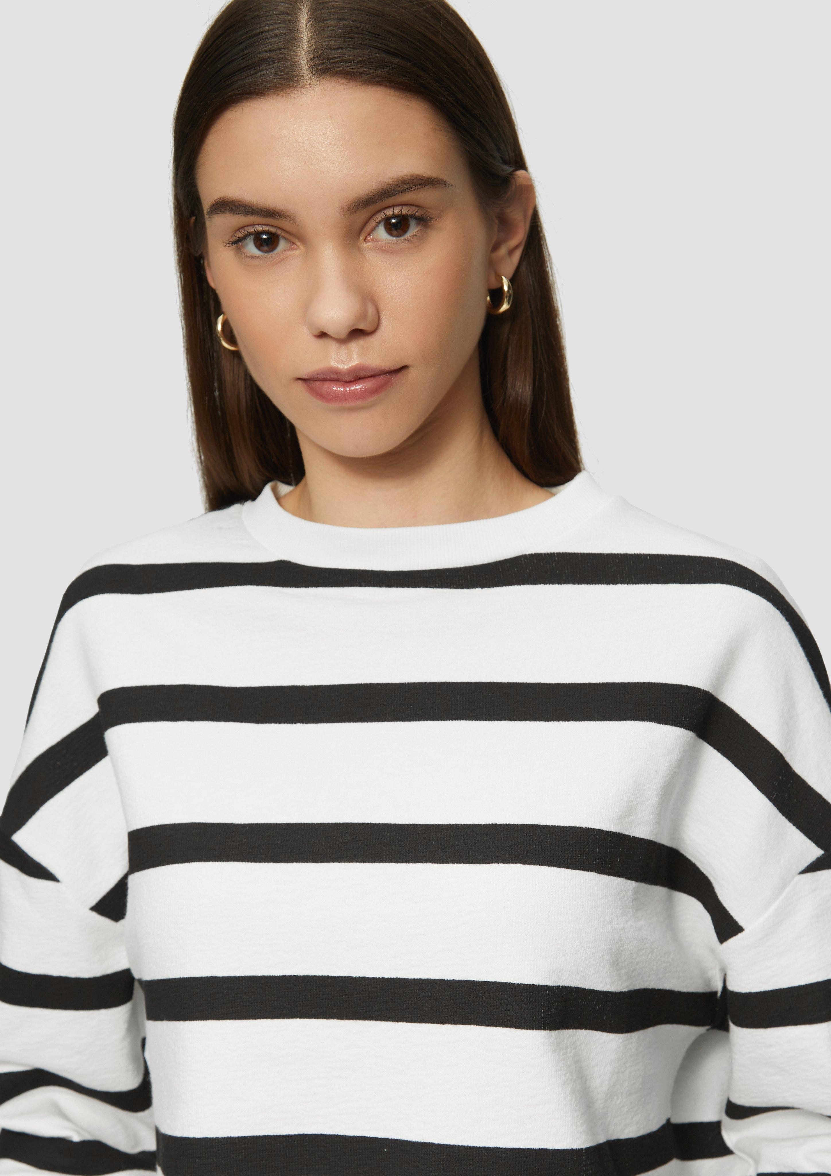 QS Sweatshirt Sweatshirt mit Streifen und günstig online kaufen