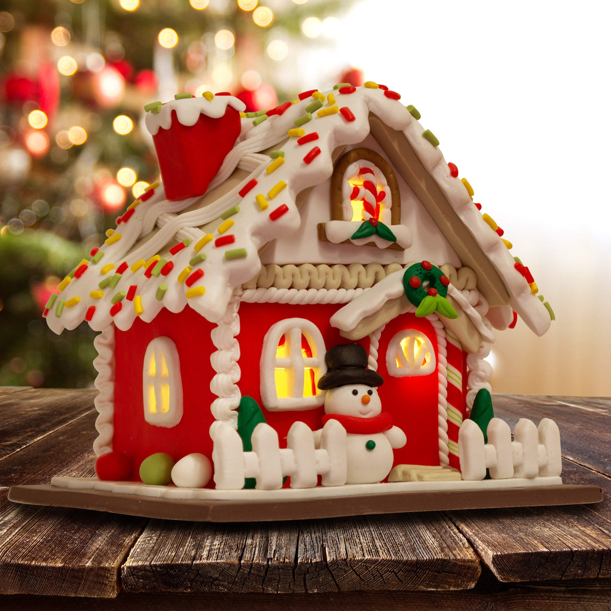 Christmas Paradise Weihnachtshaus Lebkuchenhaus mit LED 13 cm, Weihnachtsde günstig online kaufen