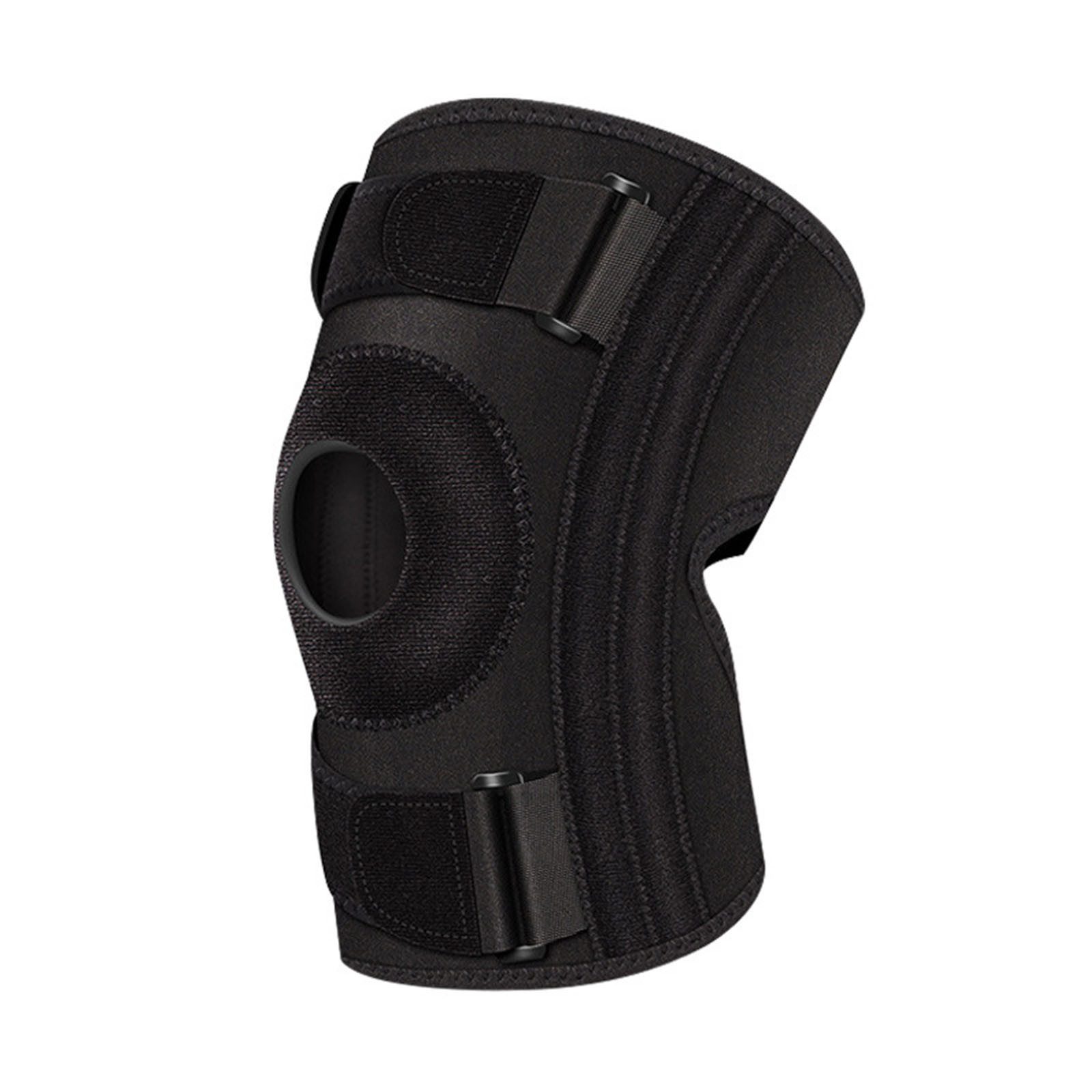 HAUSS SPOLE Kniebandage Knieschutz Verstellbare Knieschoner Elastische Kniebandage (1 Stück nicht 1 Paar Damen Männer verstellbar Rutschfeste Atmungsaktiv, 1-tlg., Unisex Lindert Knieschmerzen ACL Gewichtheben Basketball Volleyball), für Outdoor Sport Kraftübungen Meniskusriss Arthritis Laufen usw