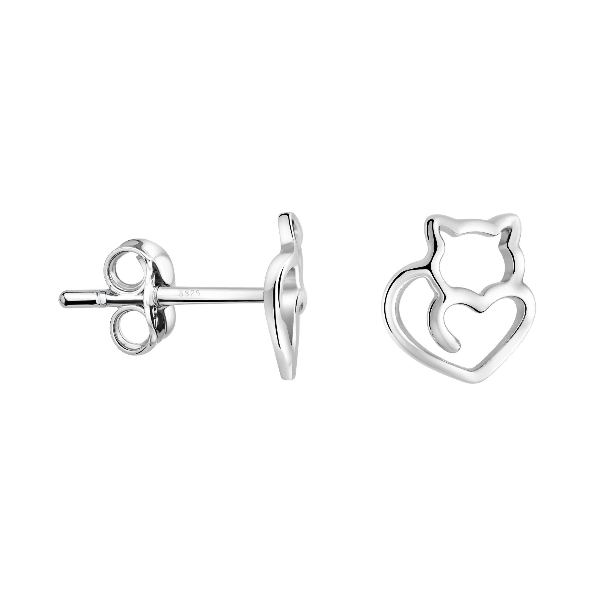 Sofia Milani Paar Ohrstecker Katze, 925 Silber Damen Schmuck - E0963 günstig online kaufen