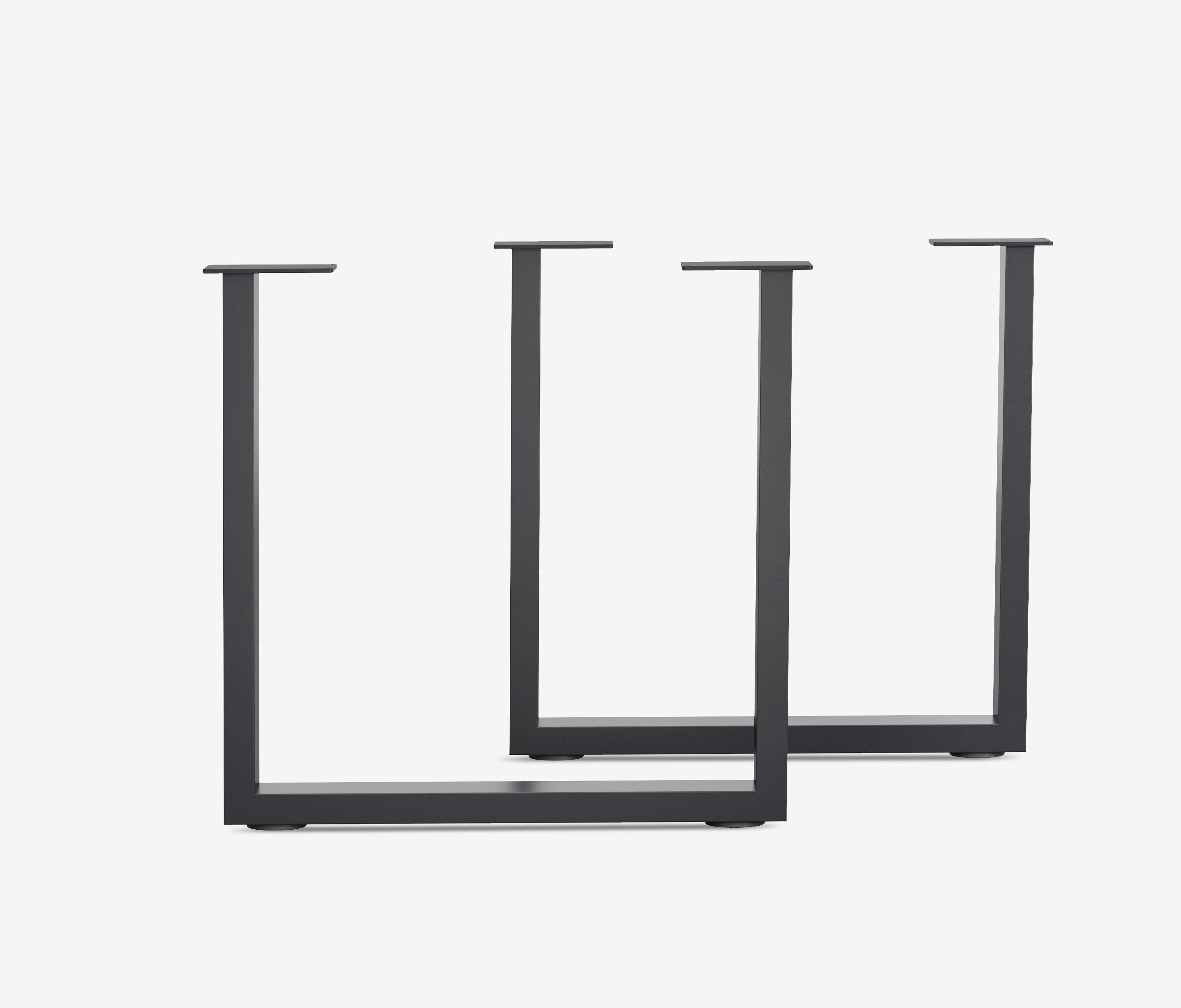 Tischplatte-Online.de Tischbein 2x Outdoor Tischgestell U-Frame Tischkufen für Gartentisch, Hochwertig / 5 Jahre Garantie / 2 Farben