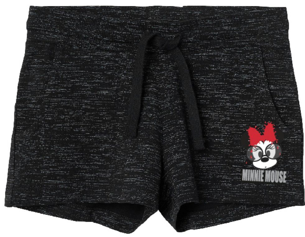 Disney Minnie Mouse Relaxshorts mit Shorts bis Schwarz in Maus 116 Gr. Minnie Mädchen 146, Grau kurze Taschen