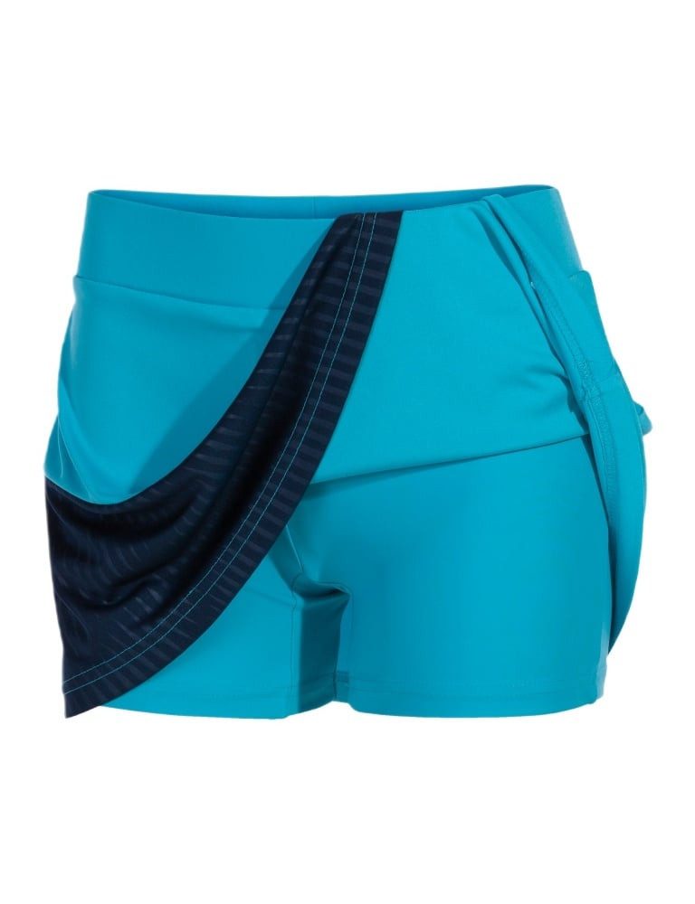 Joma Tennisrock Montreal (mit Innenhose, optimale Bewegungsfreiheit) türkis/marineblau
