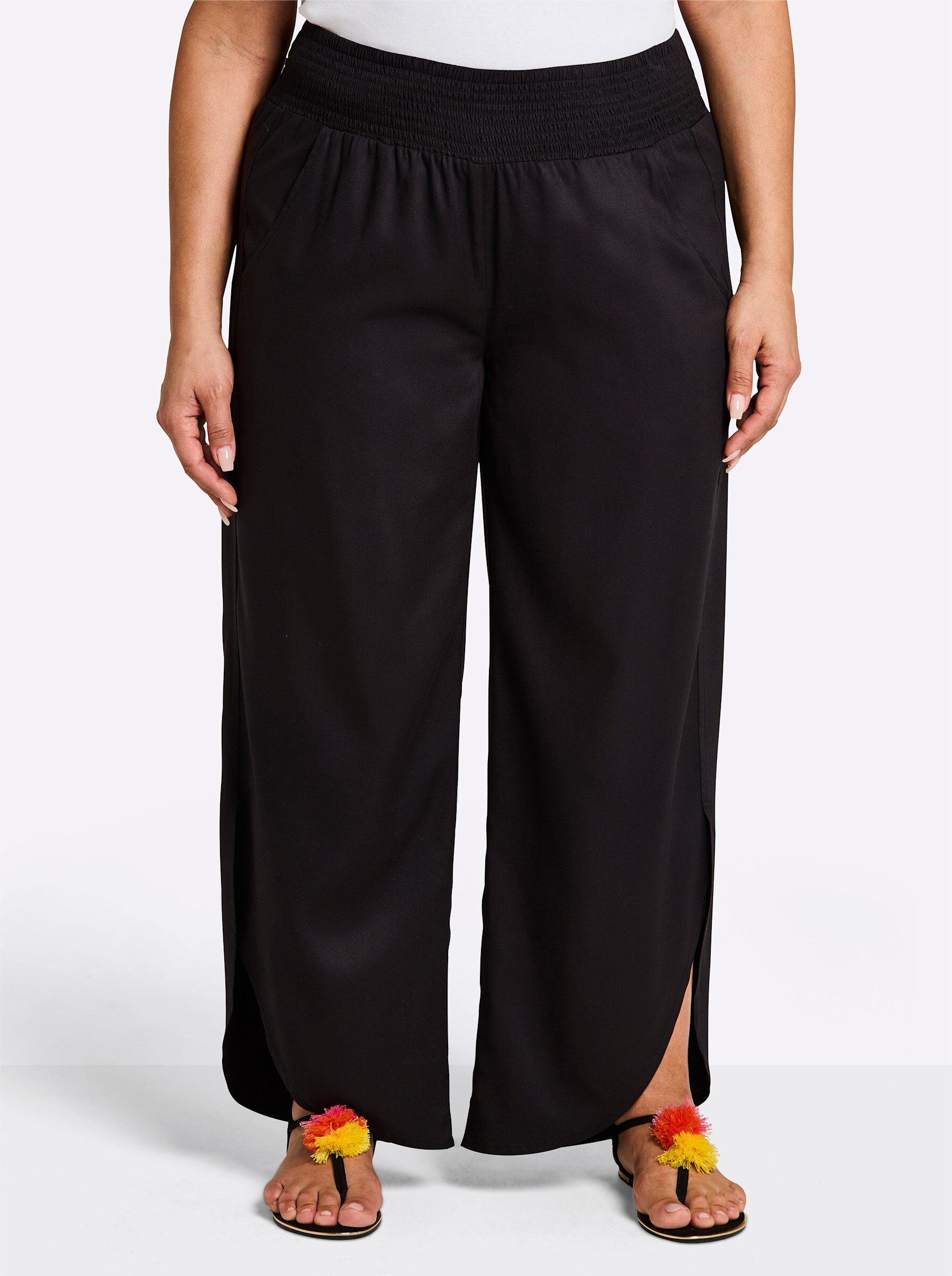 Sheego Strandkleid Web-Hose normal