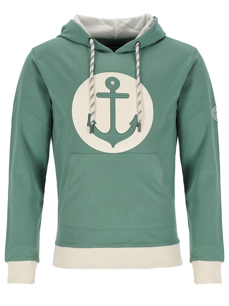 Kapuzenpullover 80950 Unisex Sweathoody Hoodie-Pullover Anker-Pop-Up im Grafik-Kreis