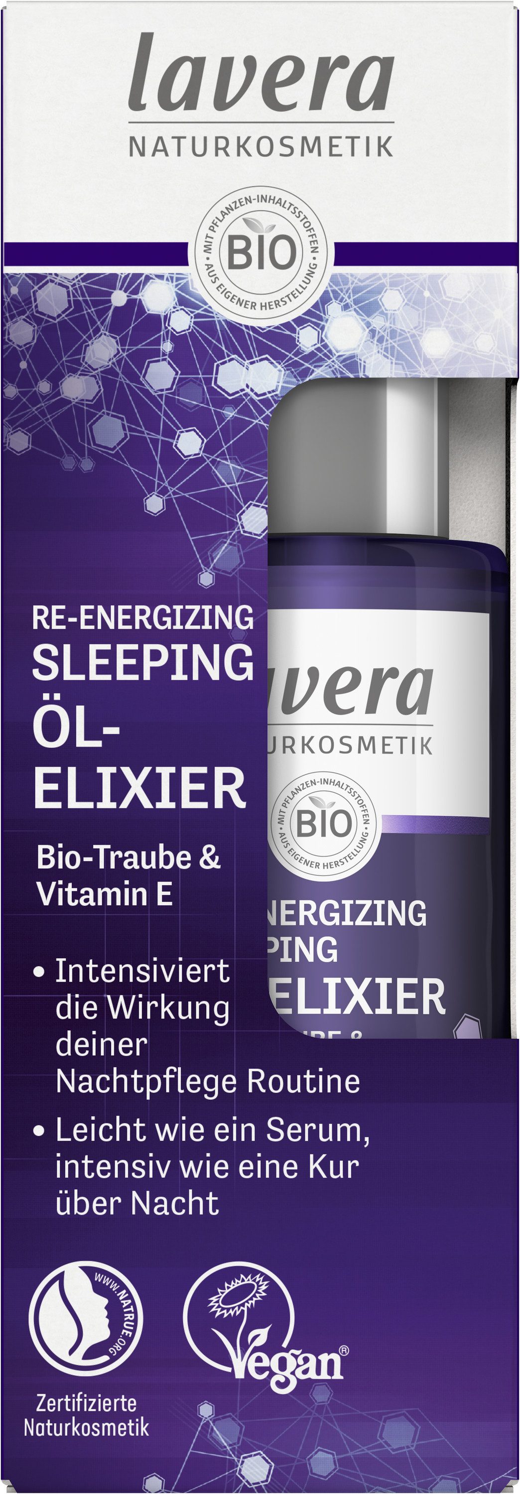 lavera Nachtcreme Re-Energizing Sleeping Öl-Elixier