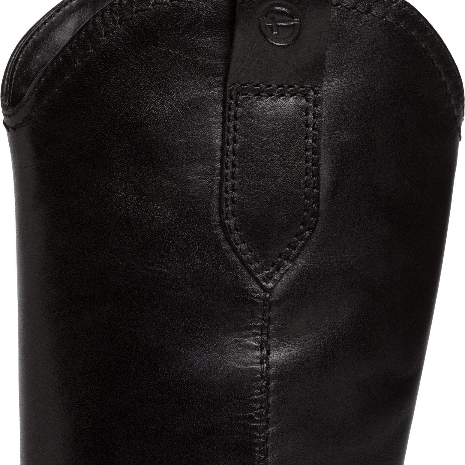Tamaris Westernstiefel, Blockabsatz, Langschaftstiefel mit Ziernähten, günstig online kaufen