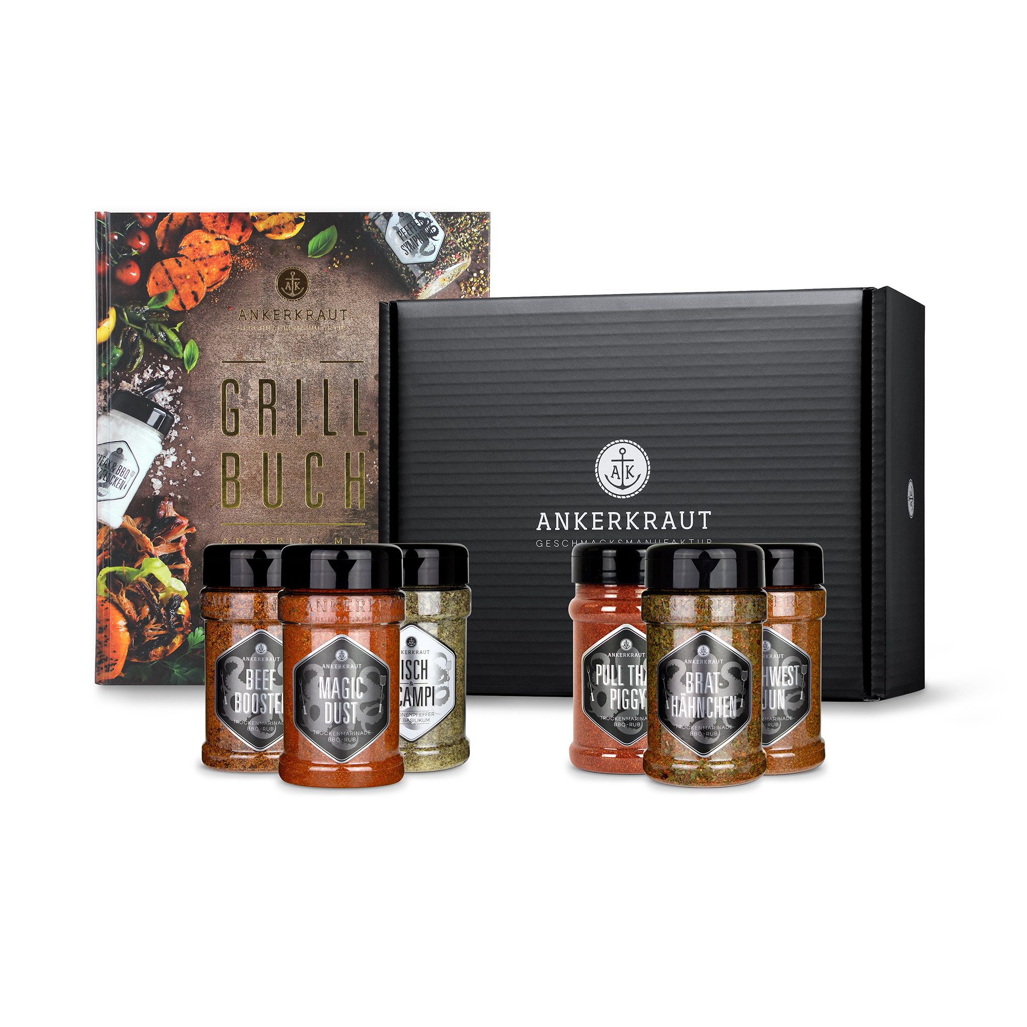 Ankerkraut Gewürz Grillbuch Set, Ankerkraut Grillbuch Gewürz-Set - Gewürzmischung BBQ