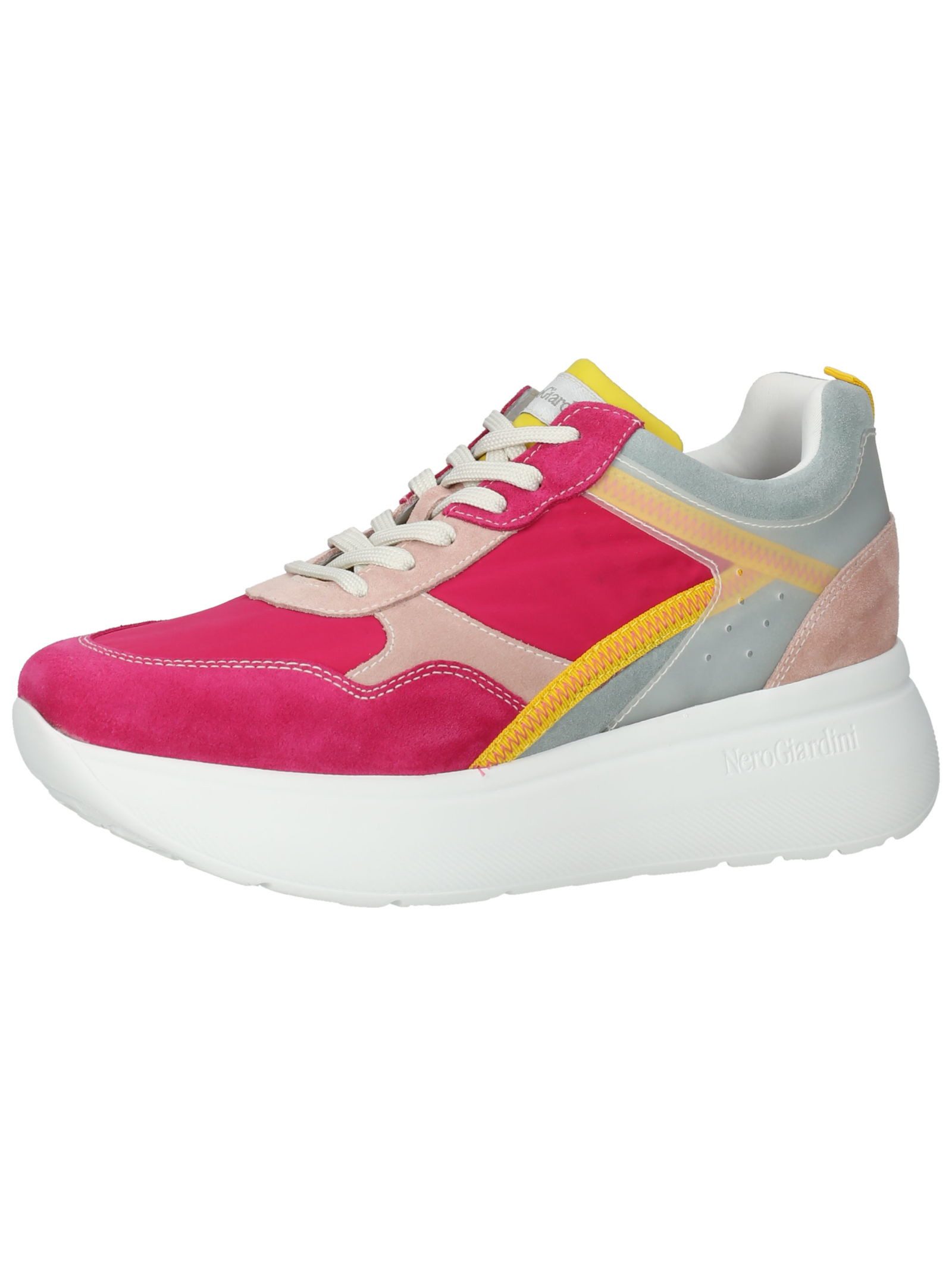 Sneaker Veloursleder/Textil Plateausneaker