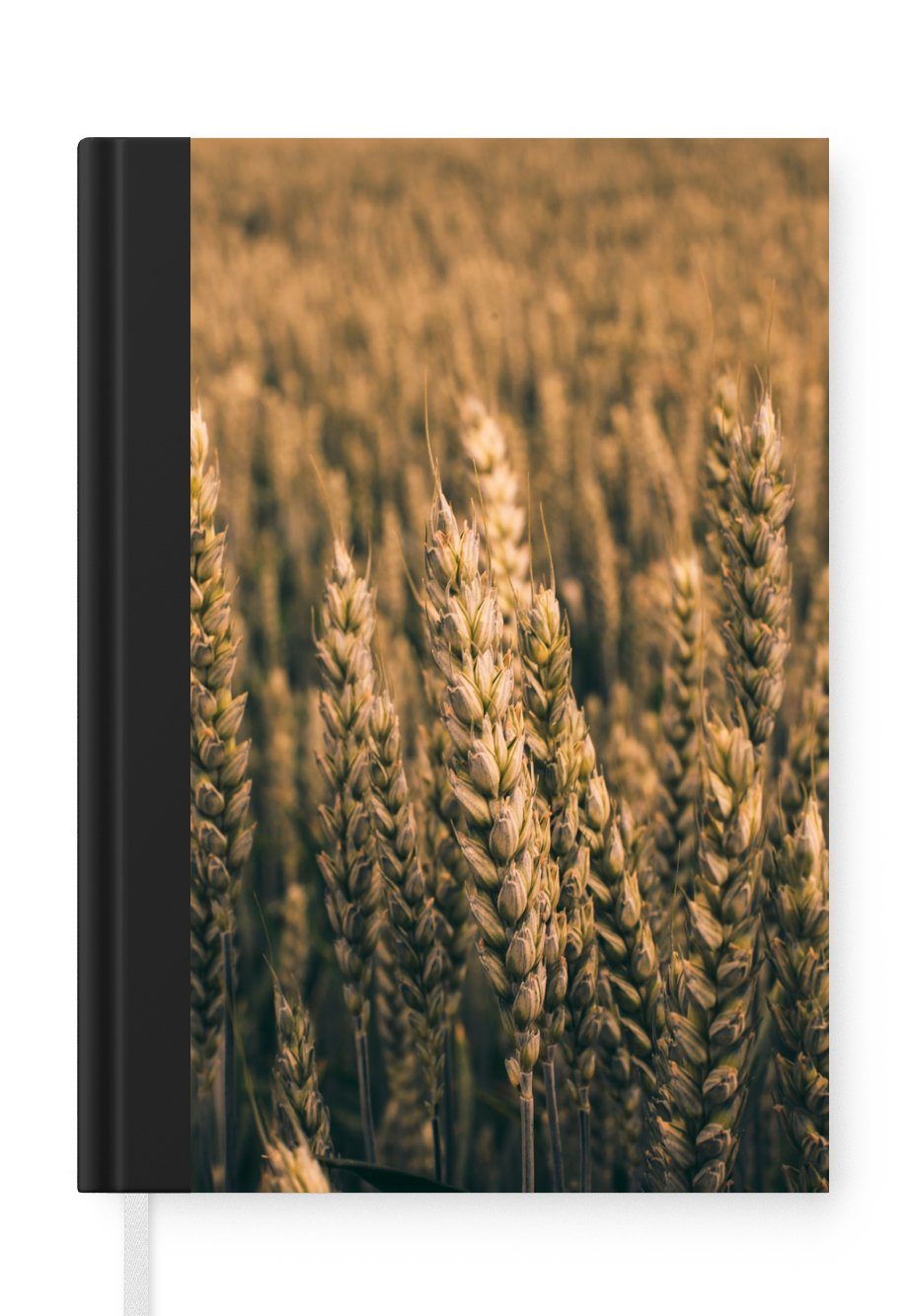 MuchoWow Notizbuch Weizen - Landwirtschaft - Natur, Journal, Merkzettel, Tagebuch, Notizheft, A5, 98 Seiten, Haushaltsbuch
