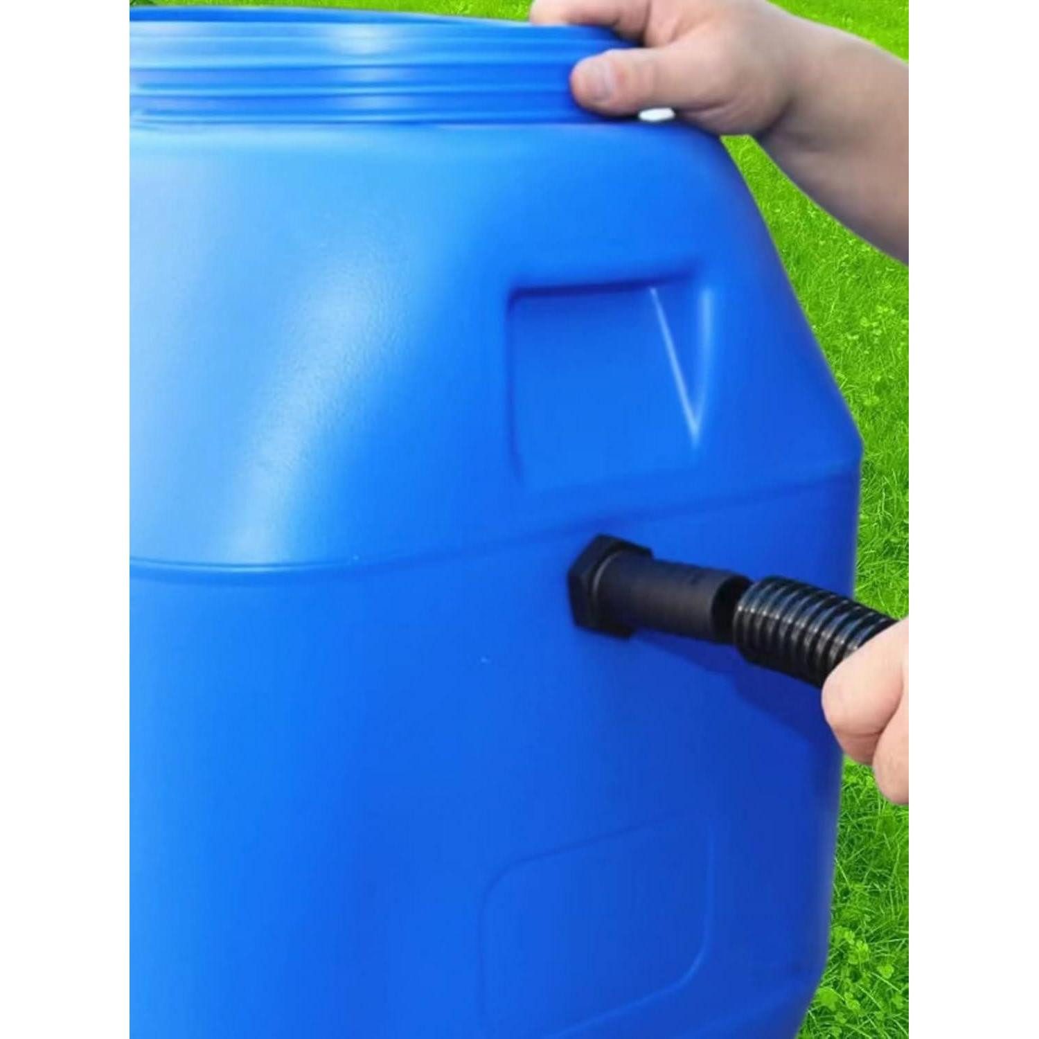 LuxusKollektion Regenrinne Regensammler Fallrohre Verbinder Regentonnen 25mm 100cm Mit Lochöffner