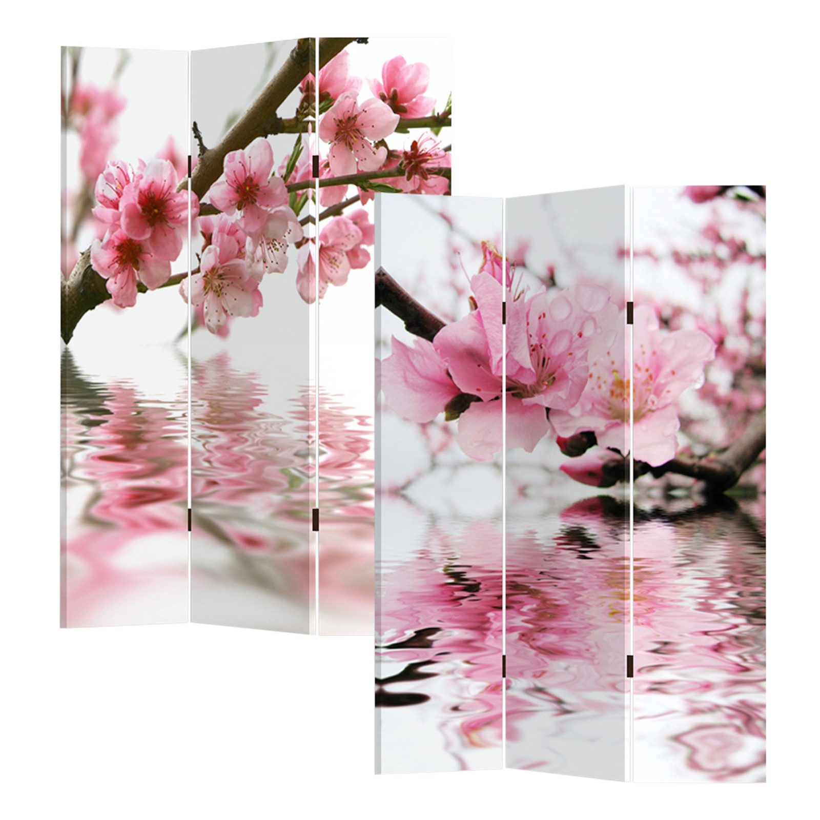 HTI-Line Paravent Paravent Magnolia (Stück, 1 St., 1 Paravent), Raumteiler Sichtschutz Trennwand