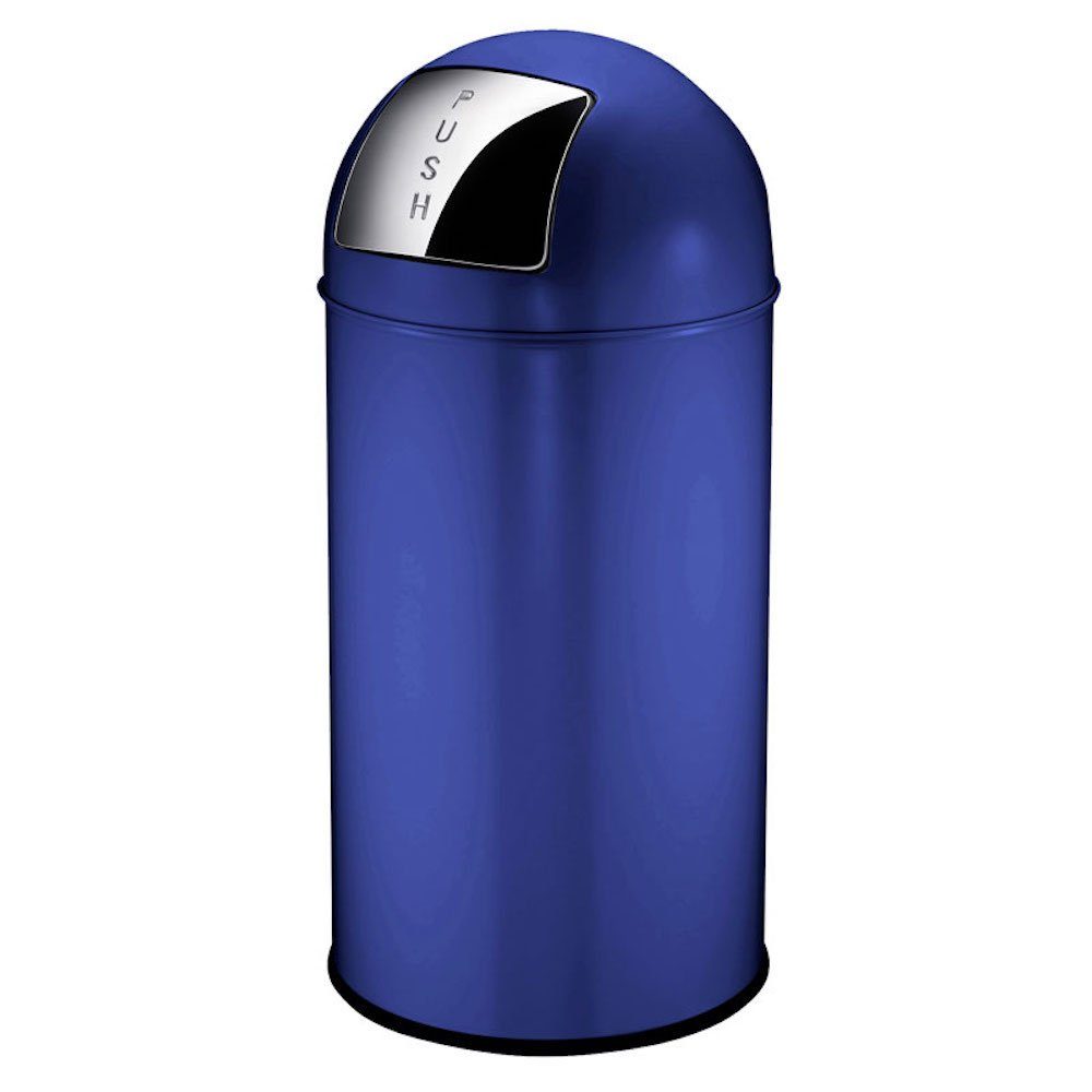 PROREGAL® Mülleimer Abfallbehälter mit Pushdeckel & Inneneimer aus Metall, HxBxT 74x34x34cm 40 Liter