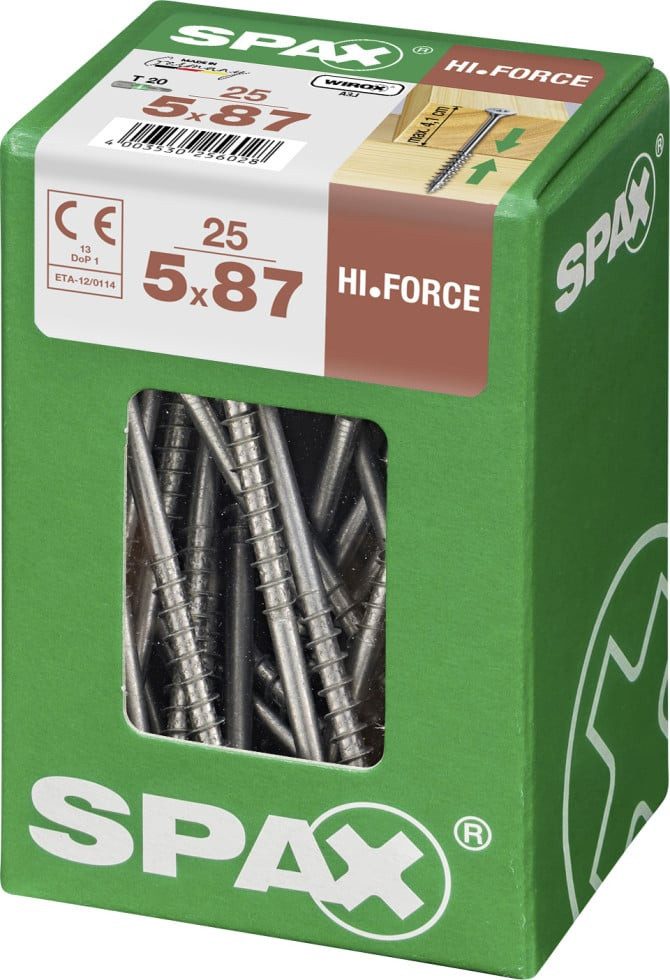 SPAX Holzbauschraube Spax Universalschrauben 5.0 x 87 mm TX 20 - 25