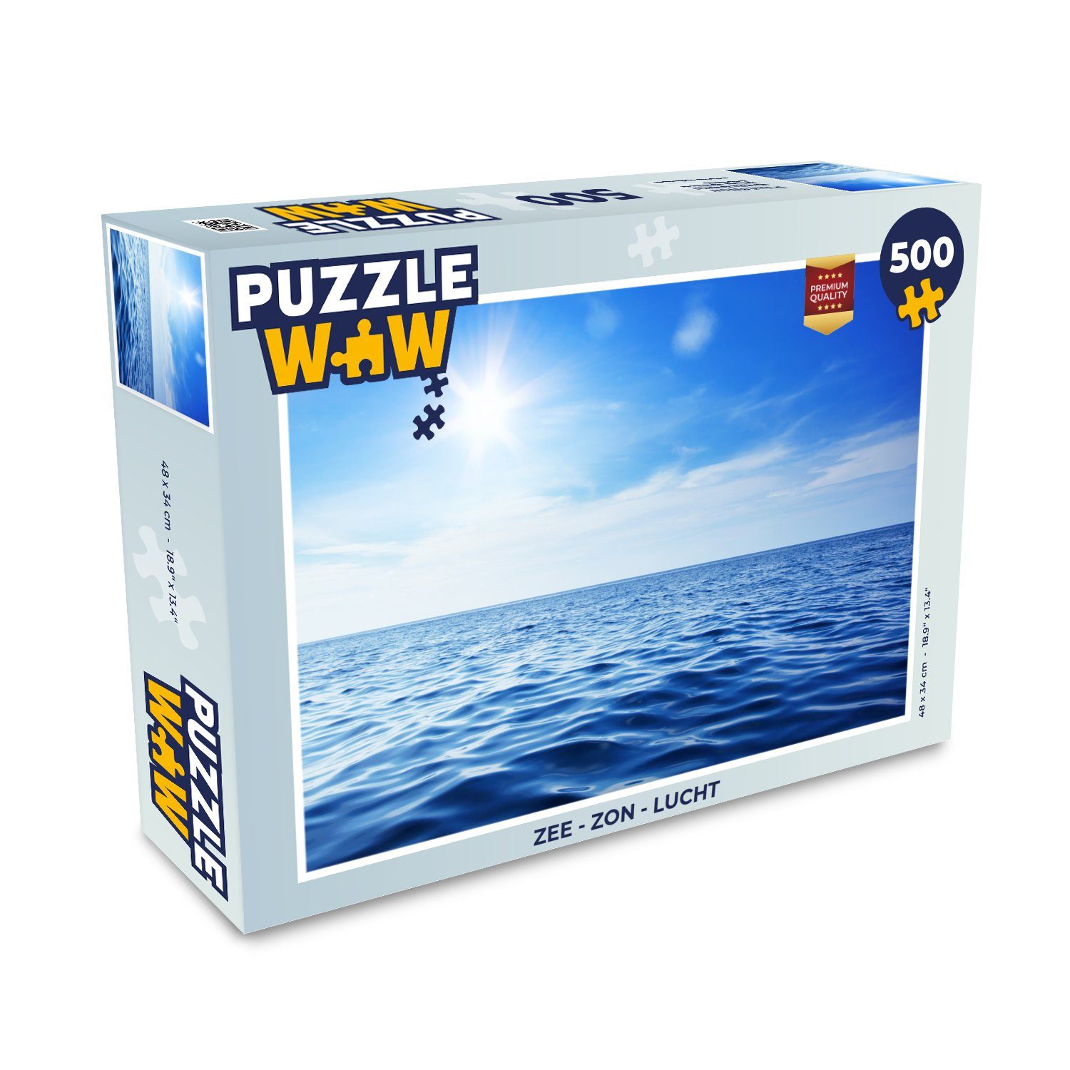 MuchoWow Puzzle Meer - Sonne - Himmel, 500 Puzzleteile, Foto-Puzzle, Bilderrätsel, Puzzlespiele, Spielzeug