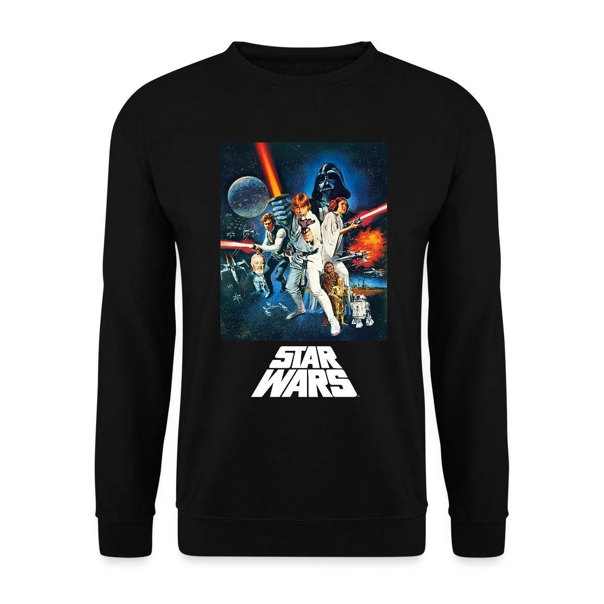 Spreadshirt Sweatshirt Star Wars Retro Motiv Unisex Pullover (1-tlg)