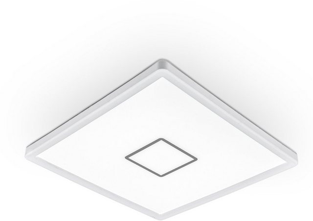 B.K.Licht LED Deckenleuchte, LED Deckenlampe ultraflach Wohnzimmer Panel Flur Slim inkl. 18W 2400lm-Otto