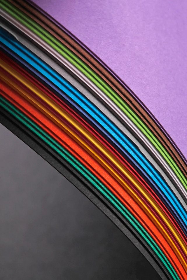 Thumbnail - CLAIREFONTAINE Fotopapier Fotokarton 50x70cm 2x14 Bogen Lebendige Farben sortiert 97298C, Bögen Clairefontaine