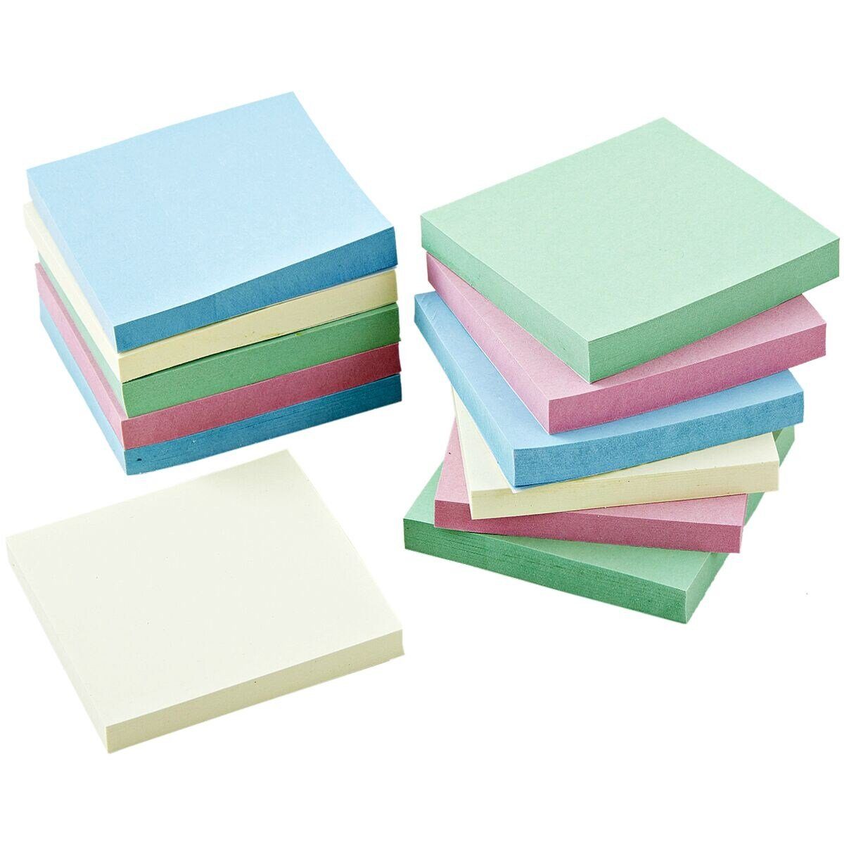 Otto Office Nature Haftnotizblock Recycling Notes, 7,5x7,5 cm, in praktischer Vorratsbox